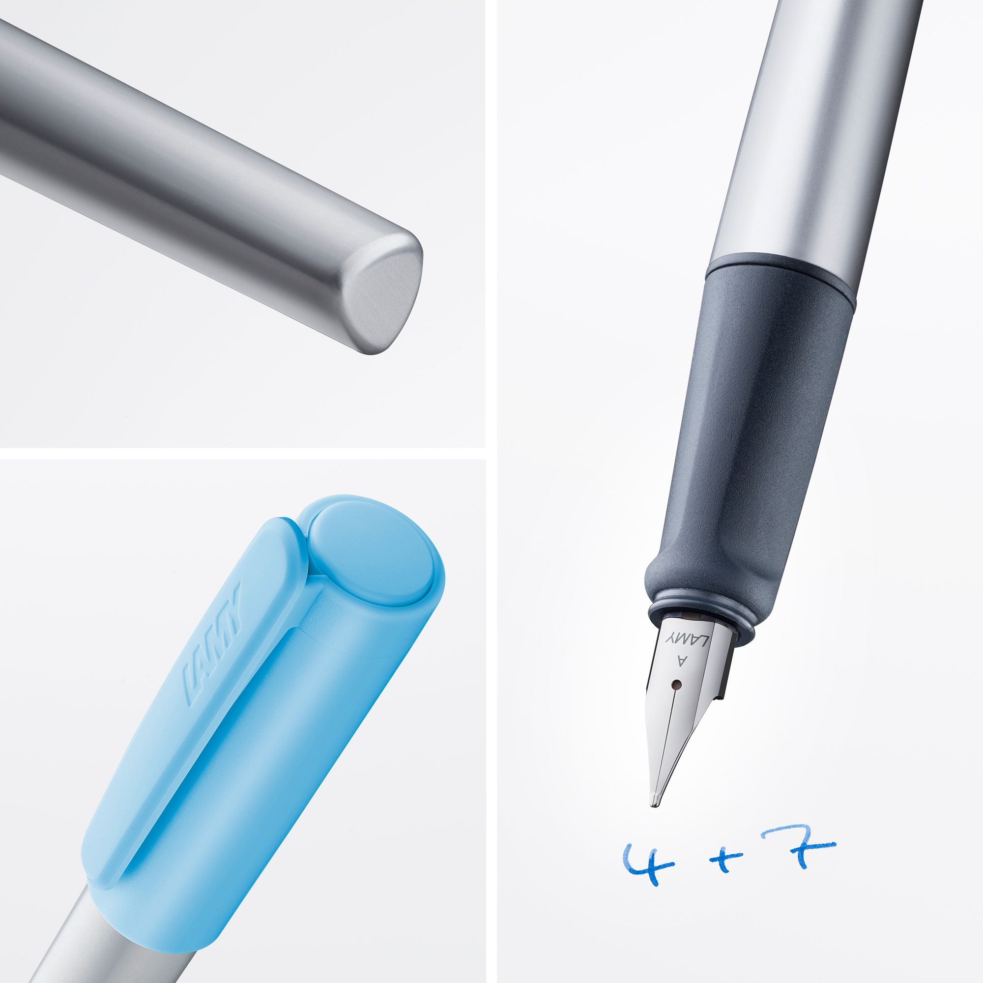 LAMY nexx azure F�ller Griff rutschfest Feder Strichbrei...