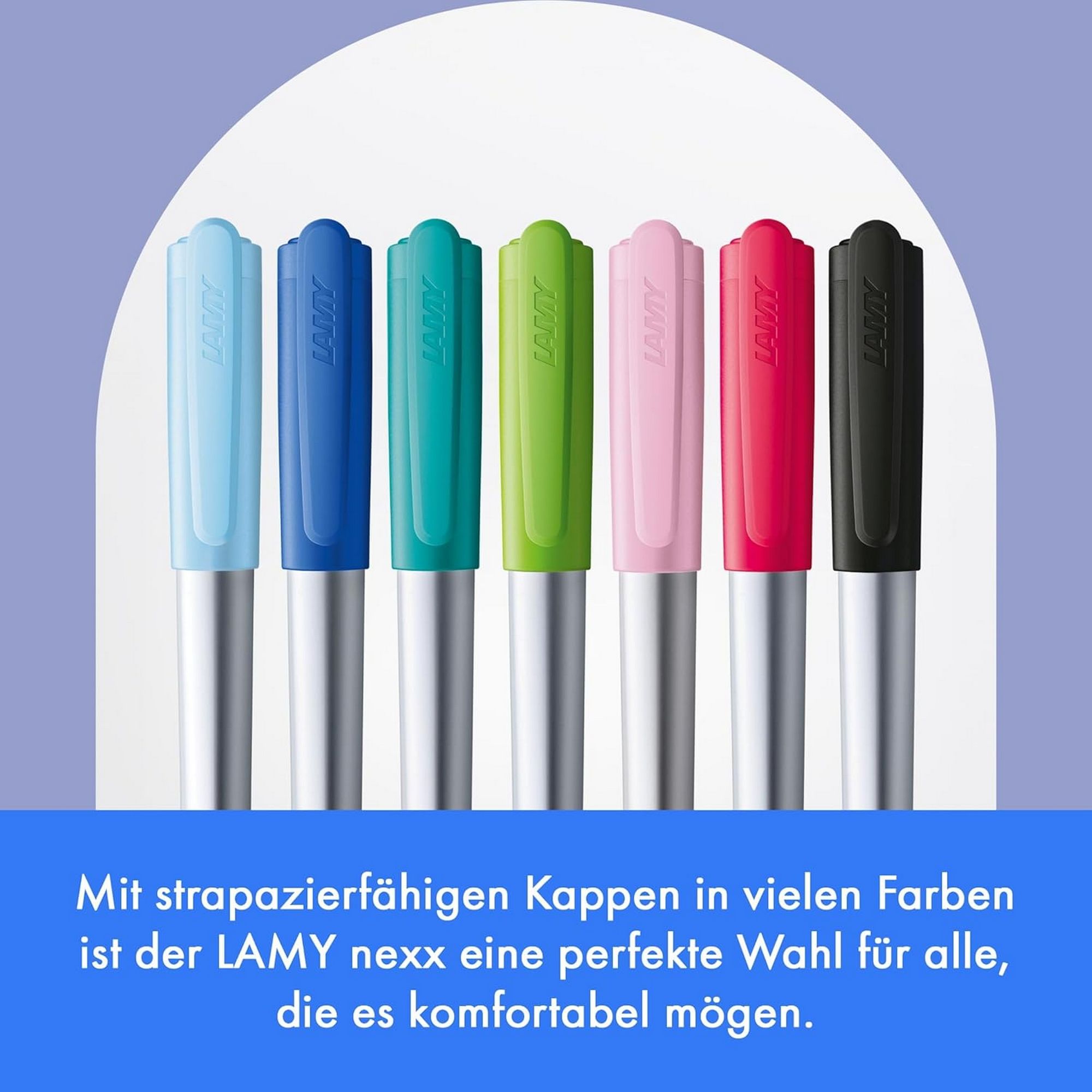 LAMY nexx azure F�ller Griff rutschfest Feder Strichbrei...
