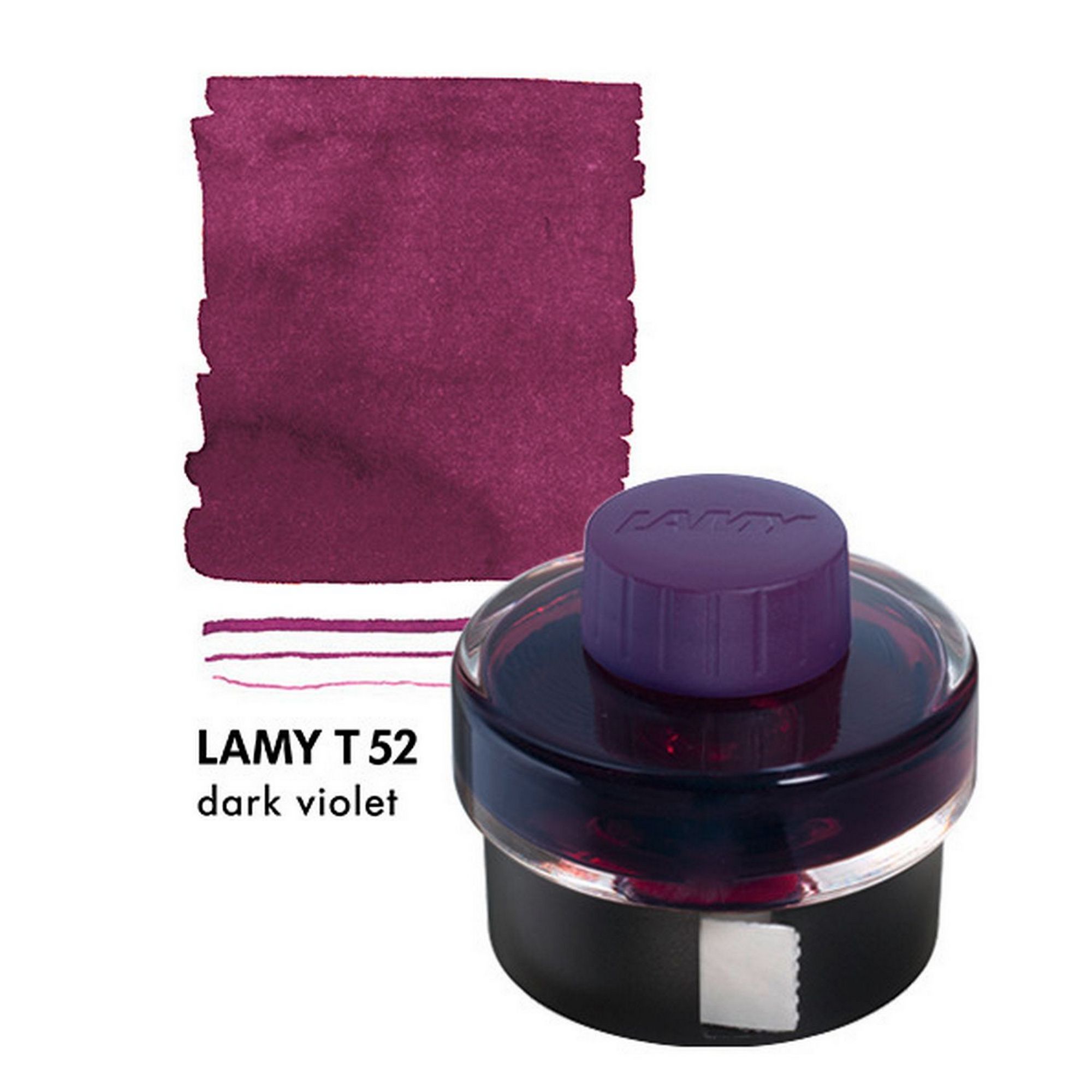 LAMY T52 Tinte dark lilac lila 50ml Tintenglas mit Tinte...