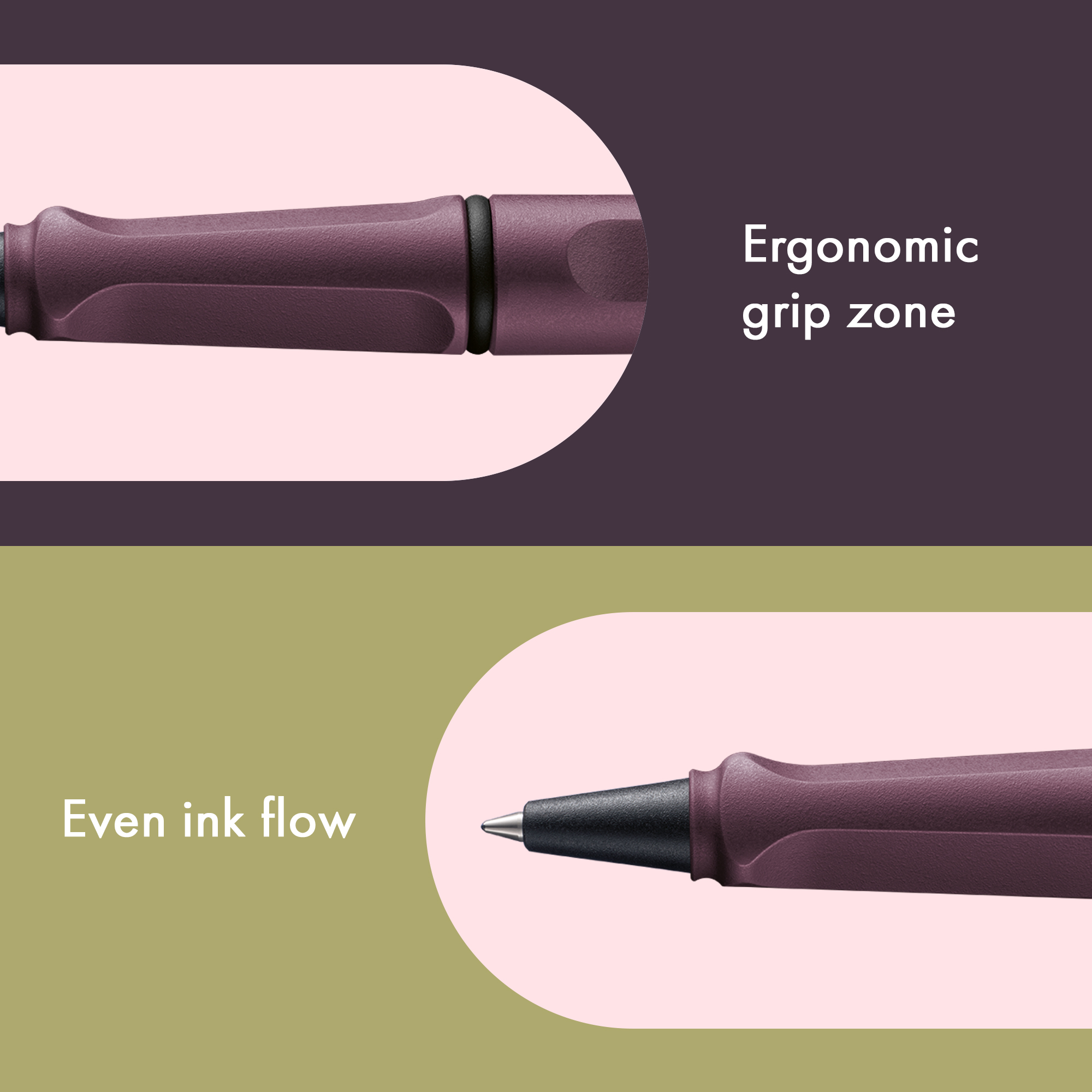 LAMY Safari scarlet Tintenroller ergonomisch Strichbreit...