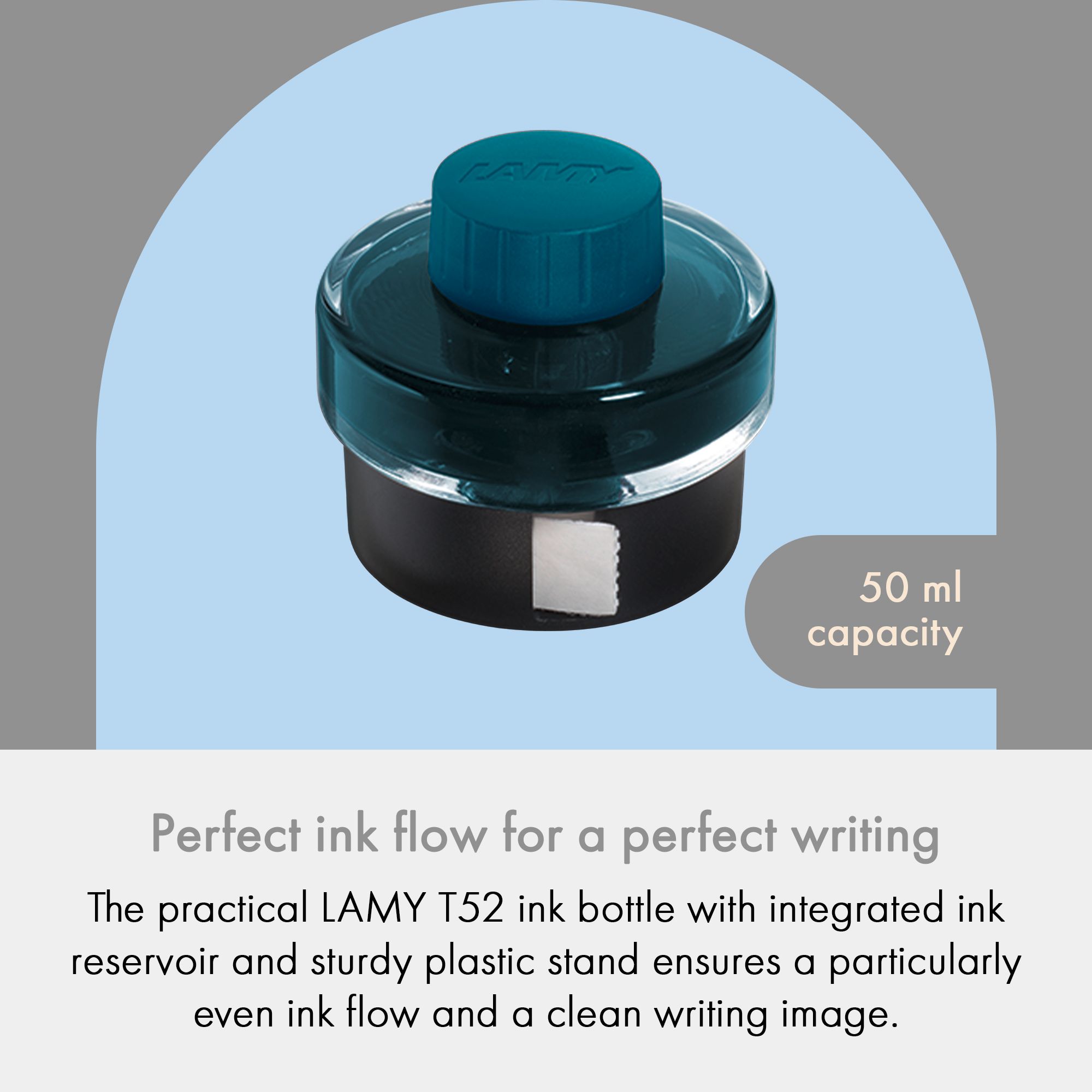 LAMY T52 Tinte petrol gr�n 50ml Tintenglas mit Tintensam...