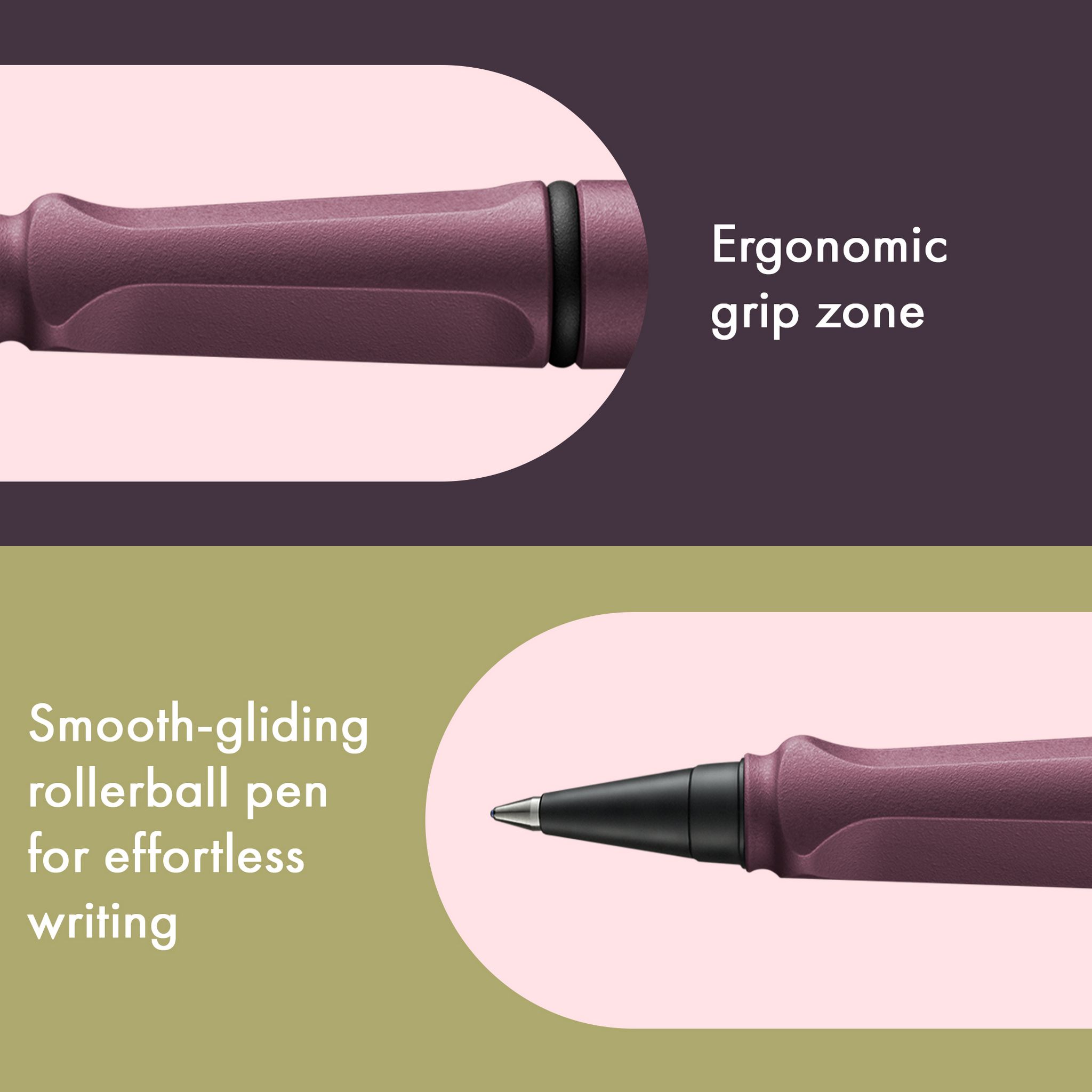 LAMY Tintenroller Safari Scarlet ROLL-INK F�ller ergonom...