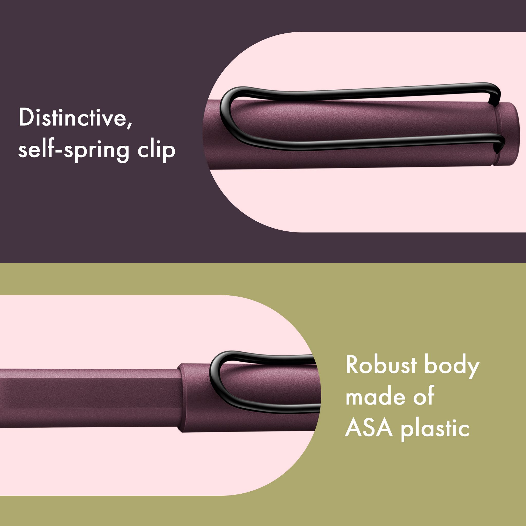 LAMY Tintenroller Safari Scarlet ROLL-INK F�ller ergonom...