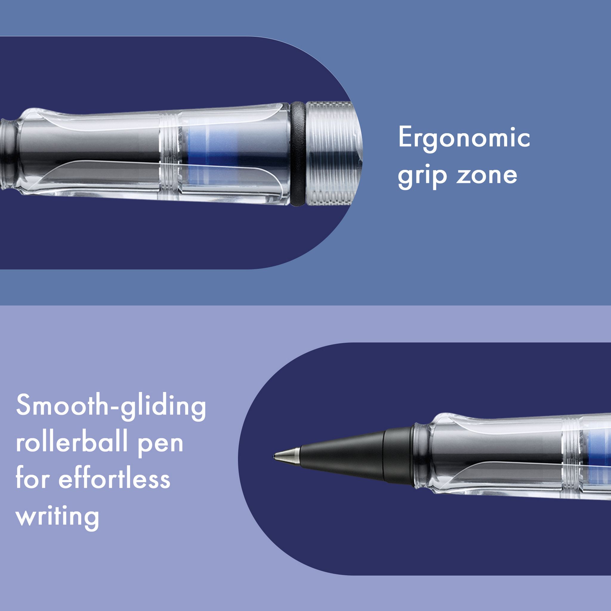 LAMY Tintenroller VISTA Transparent ROLL-INK F�ller ergo...