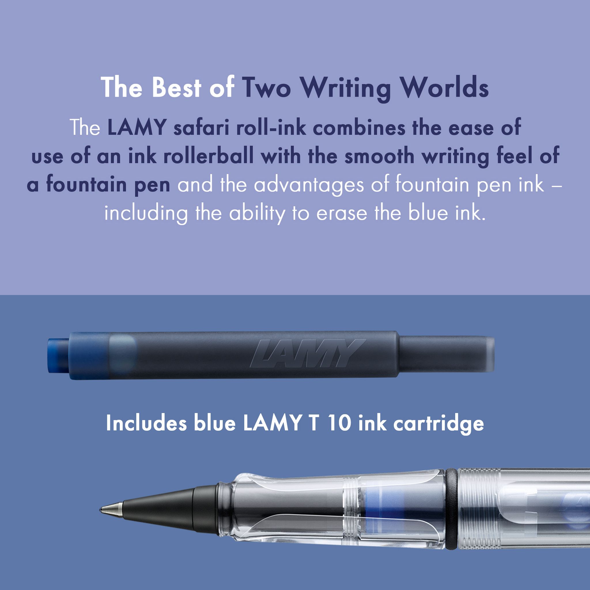 LAMY Tintenroller VISTA Transparent ROLL-INK F�ller ergo...
