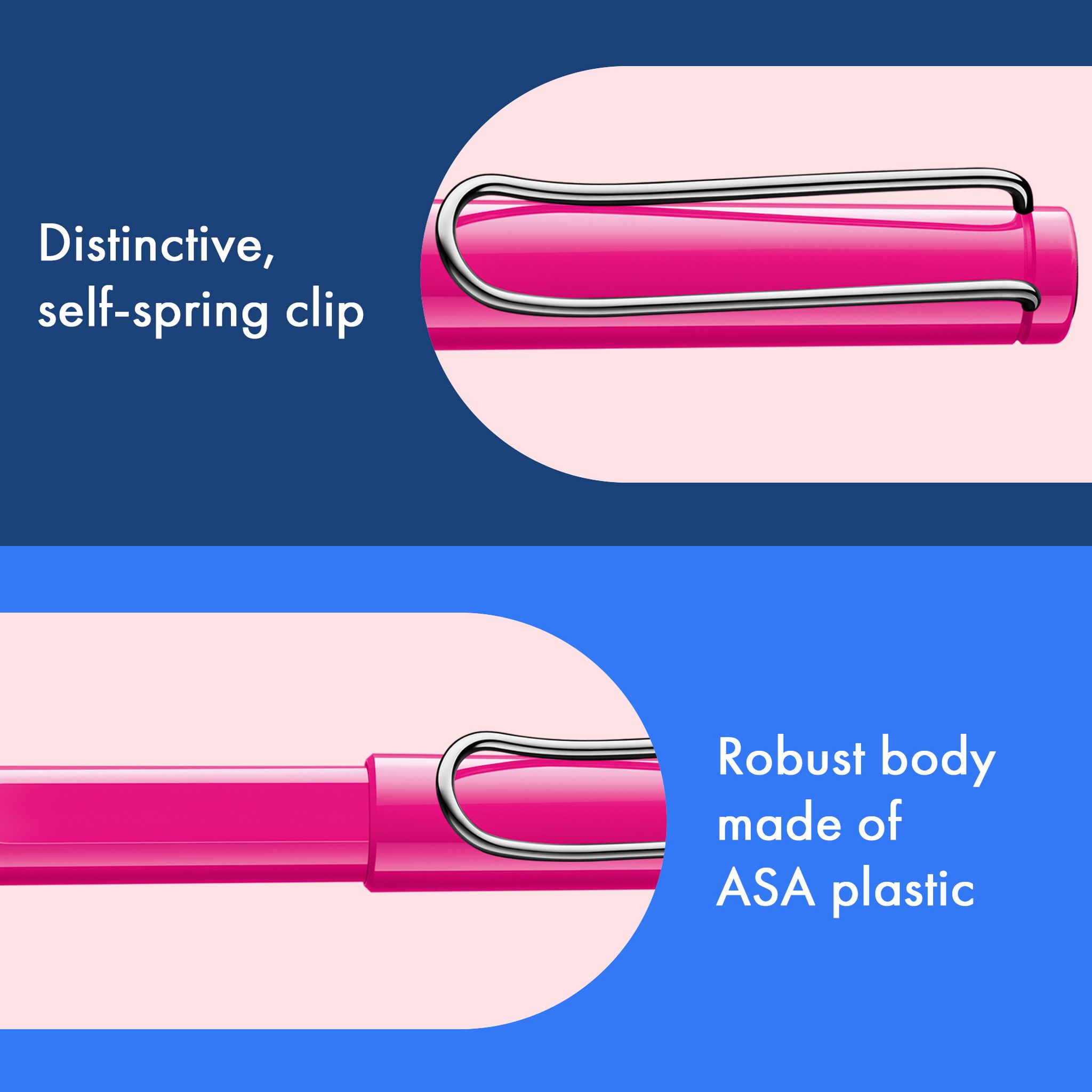 LAMY Tintenroller Safari PINK ROLL-INK F�ller ergonomisc...