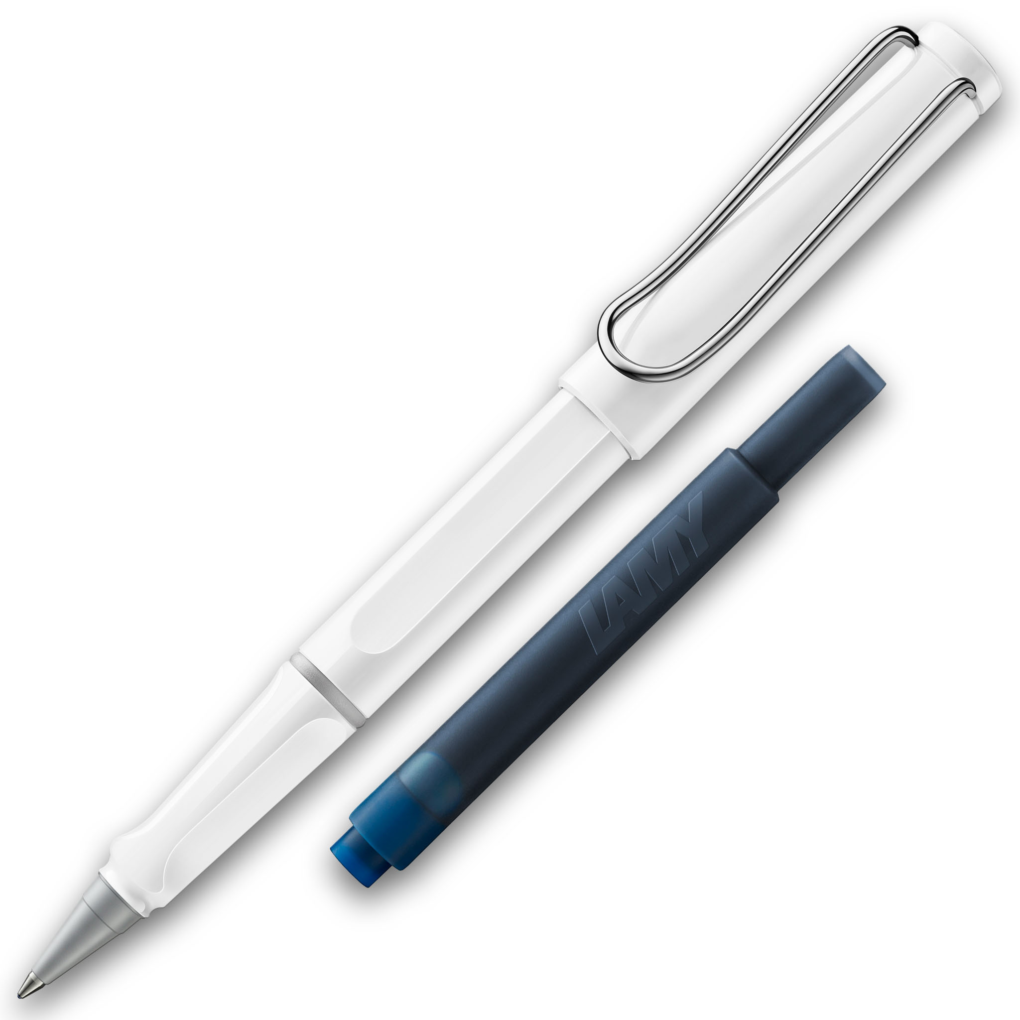LAMY Tintenroller Safari WEISS ROLL-INK F�ller ergonomis...