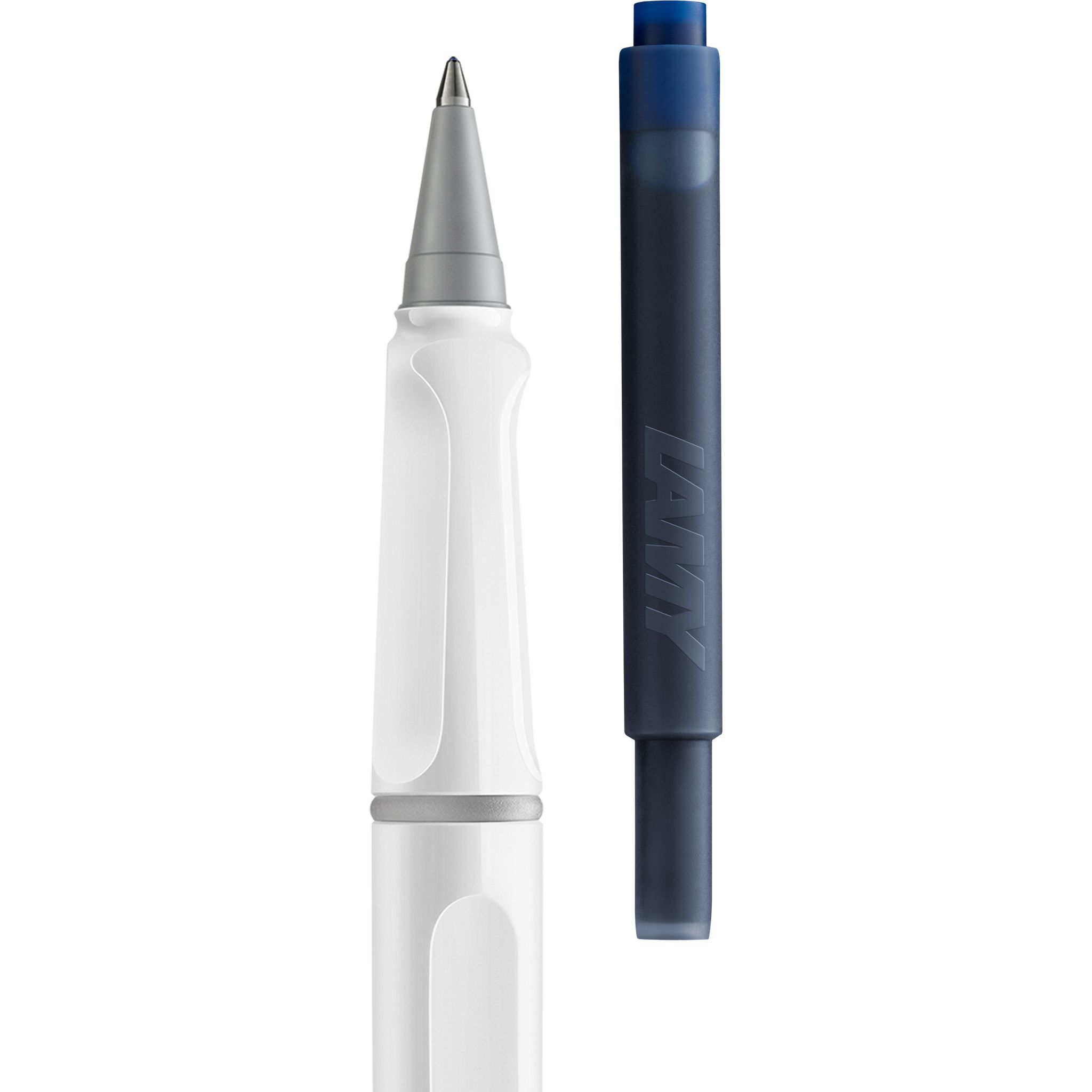 LAMY Tintenroller Safari WEISS ROLL-INK F�ller ergonomis...