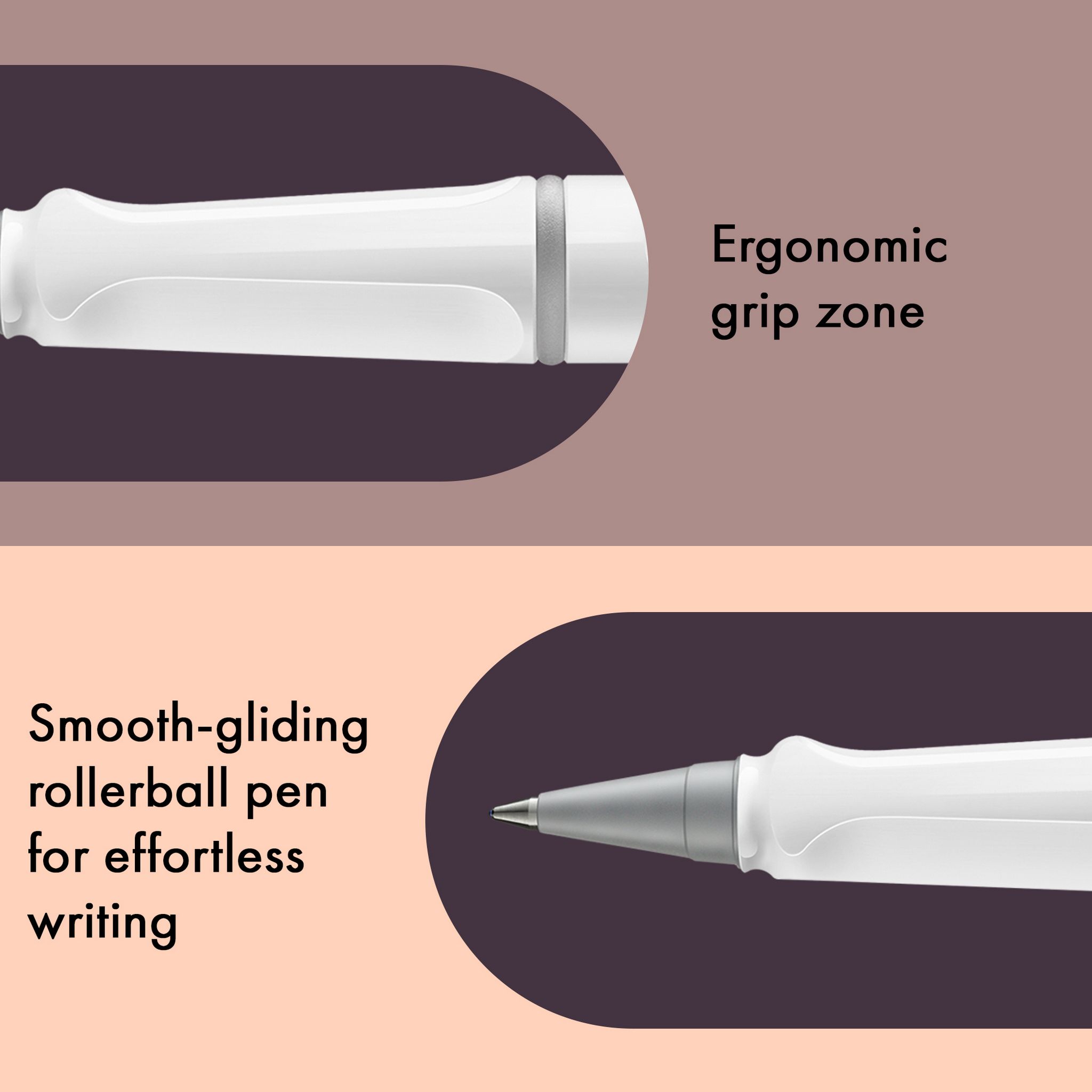 LAMY Tintenroller Safari WEISS ROLL-INK F�ller ergonomis...