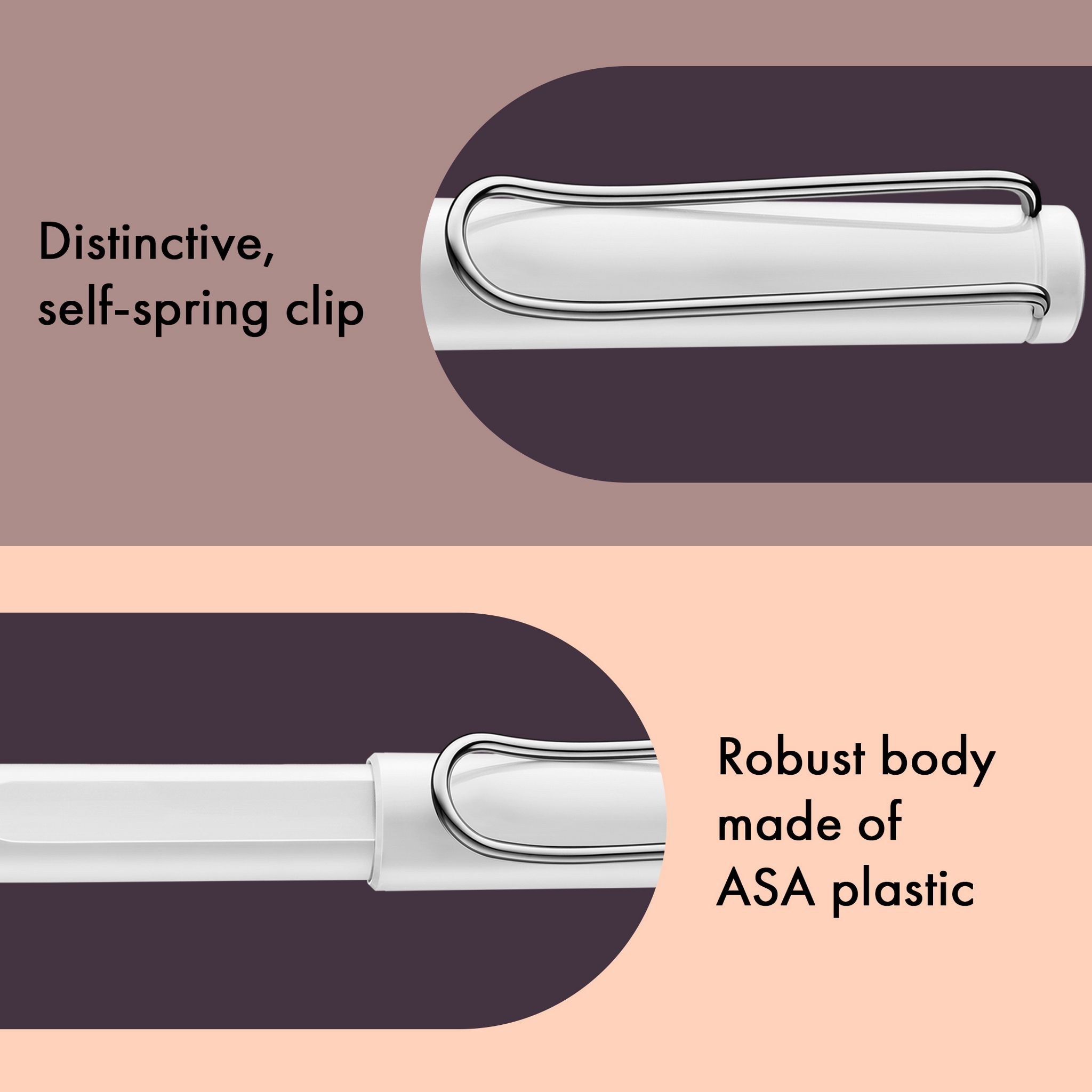 LAMY Tintenroller Safari WEISS ROLL-INK F�ller ergonomis...