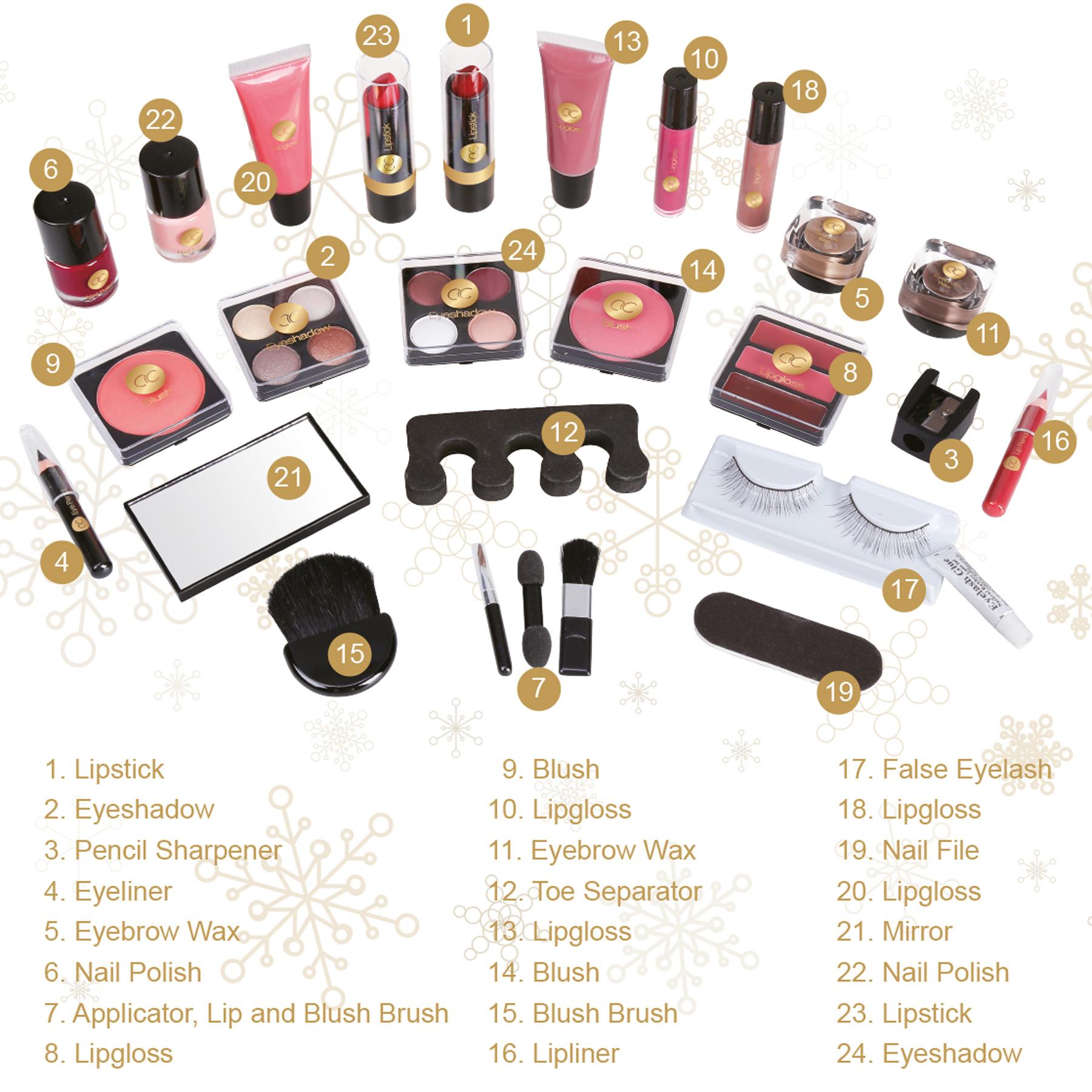 Accentra W�rfelf�rmiger Dekorativkosmetik Adventskalende...