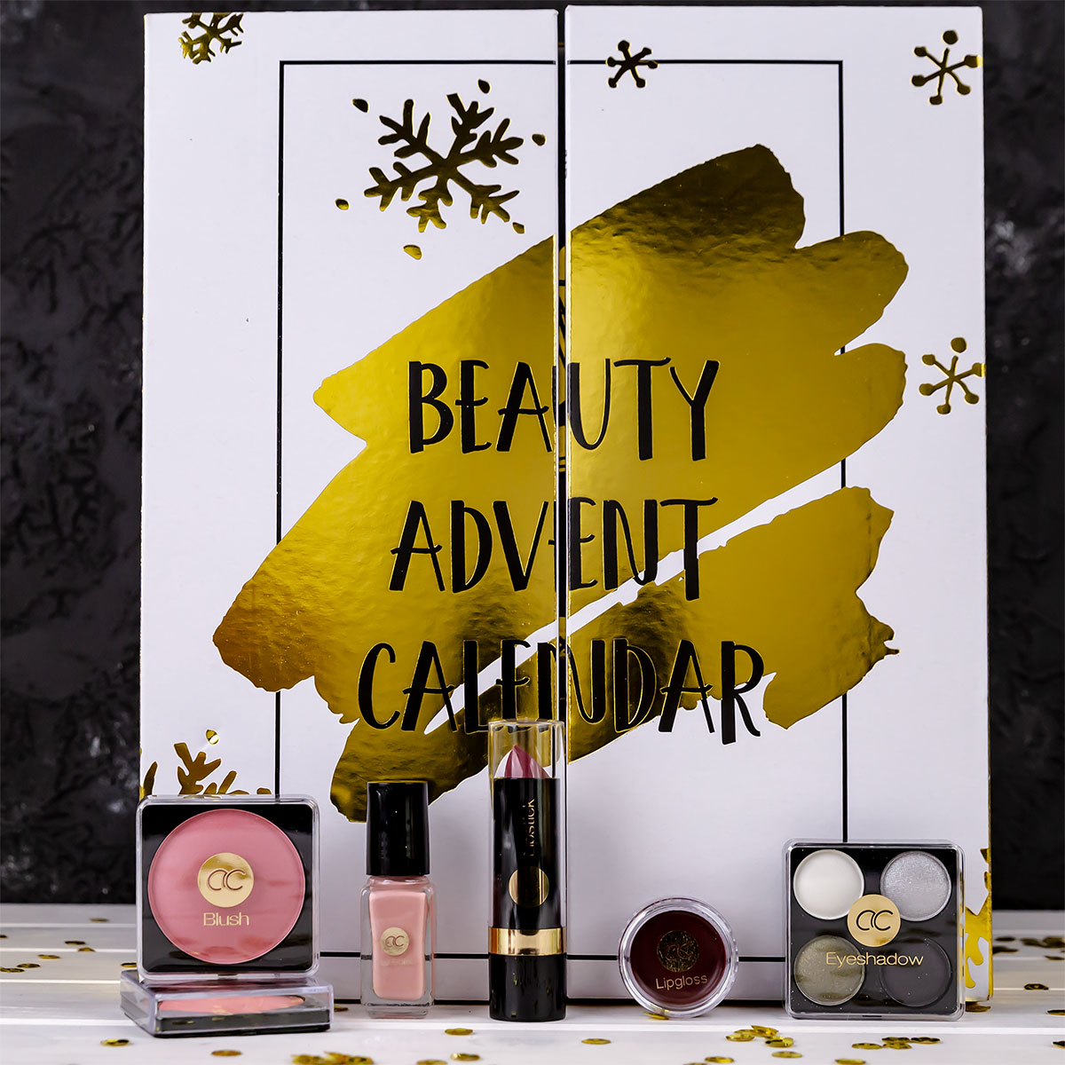 Accentra Adventskalender buchf�rmig gold Dekorativkosmet...
