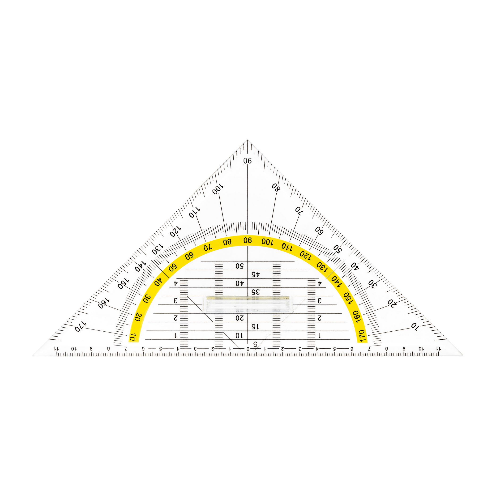 TSI Geodreieck gro�, fixierter Griff, 25 cm
