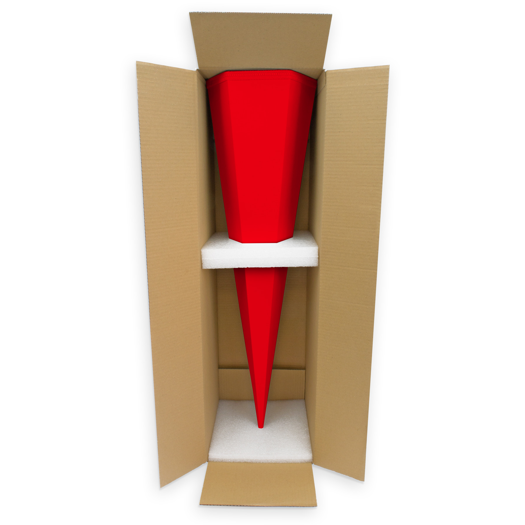 ROTH Bastelschult�te mit Verschluss 85cm ROT 6eckig
