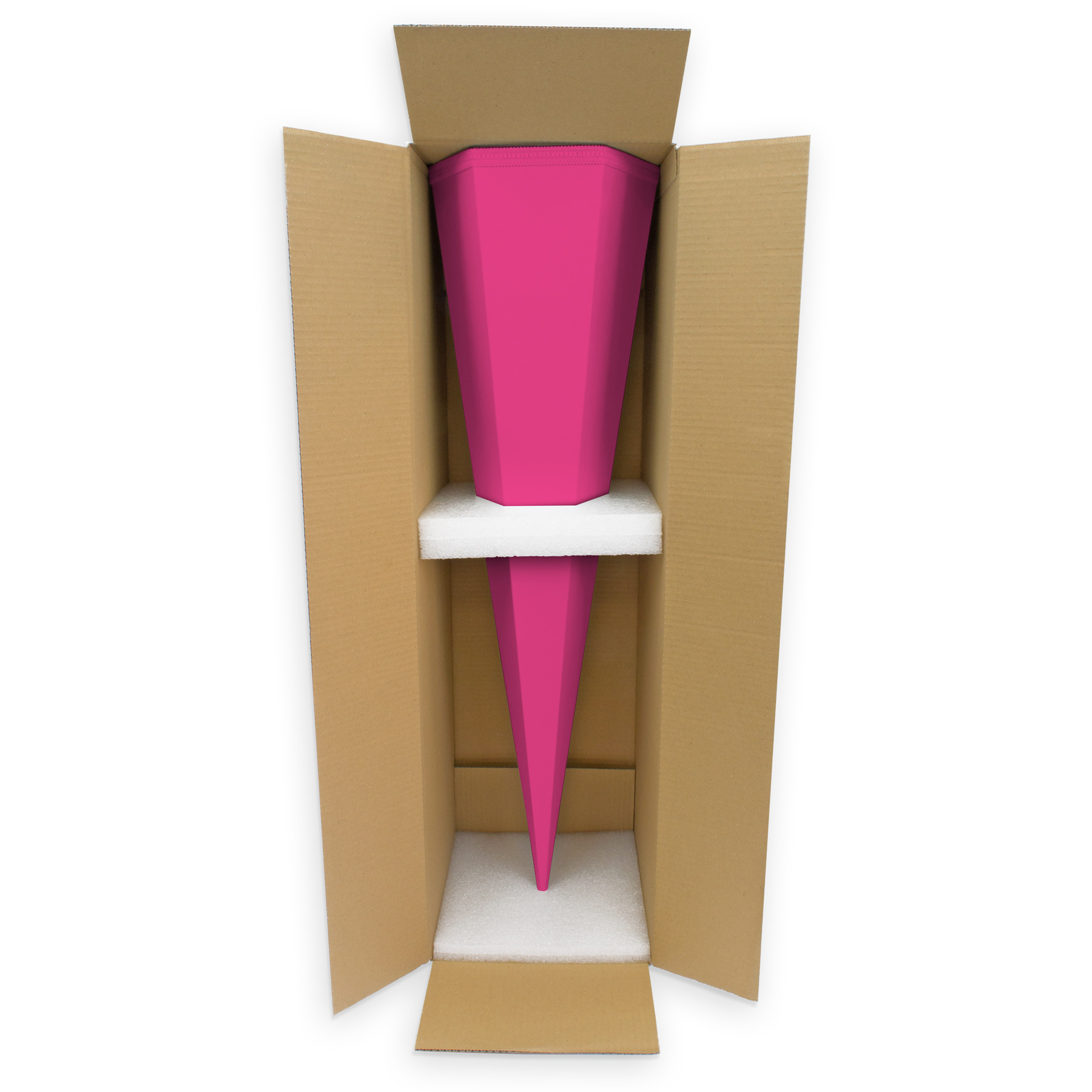 ROTH Bastelschult�te mit Verschluss 85cm pink 6eckig