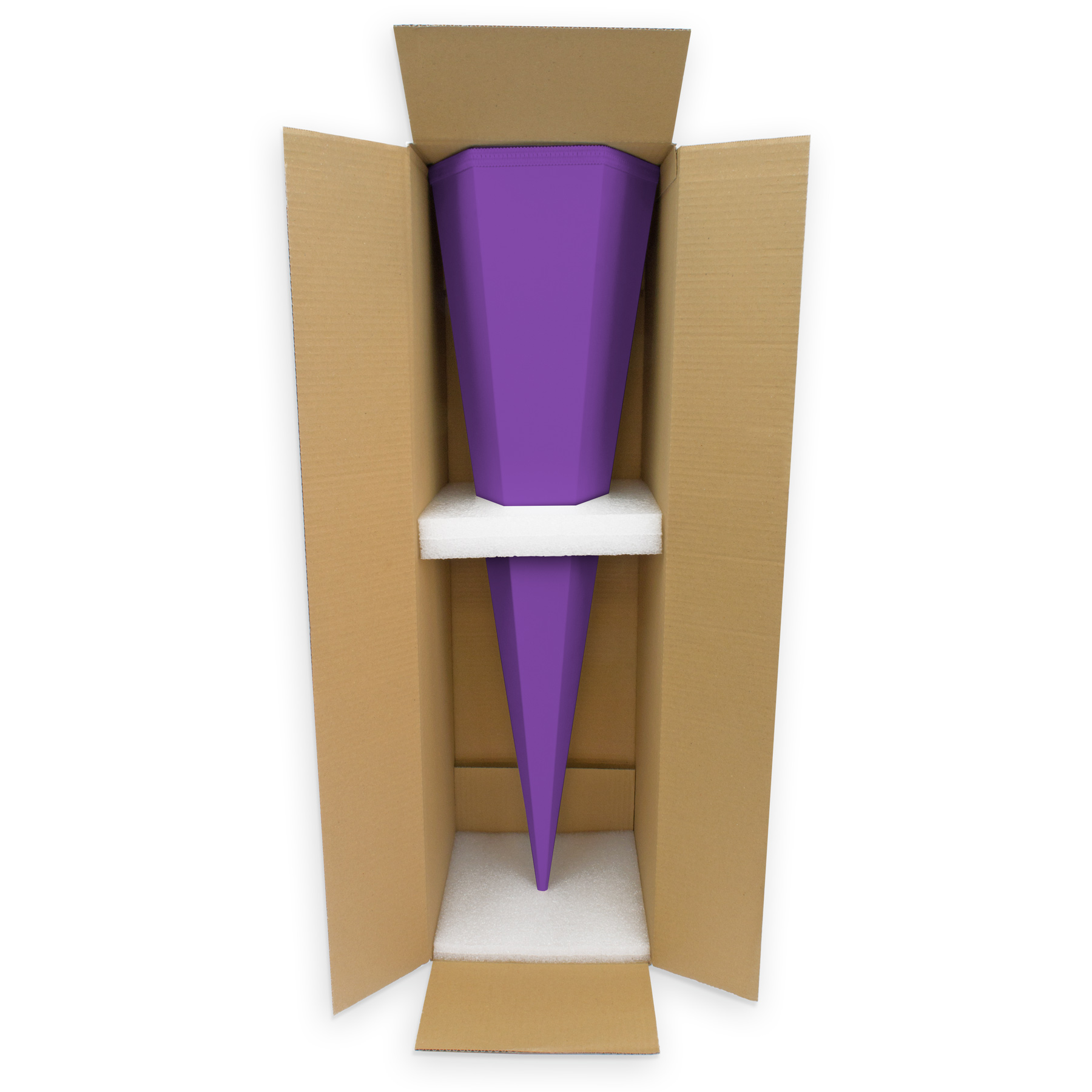 ROTH Bastelschult�te mit Verschluss 85 cm lila 6eckig