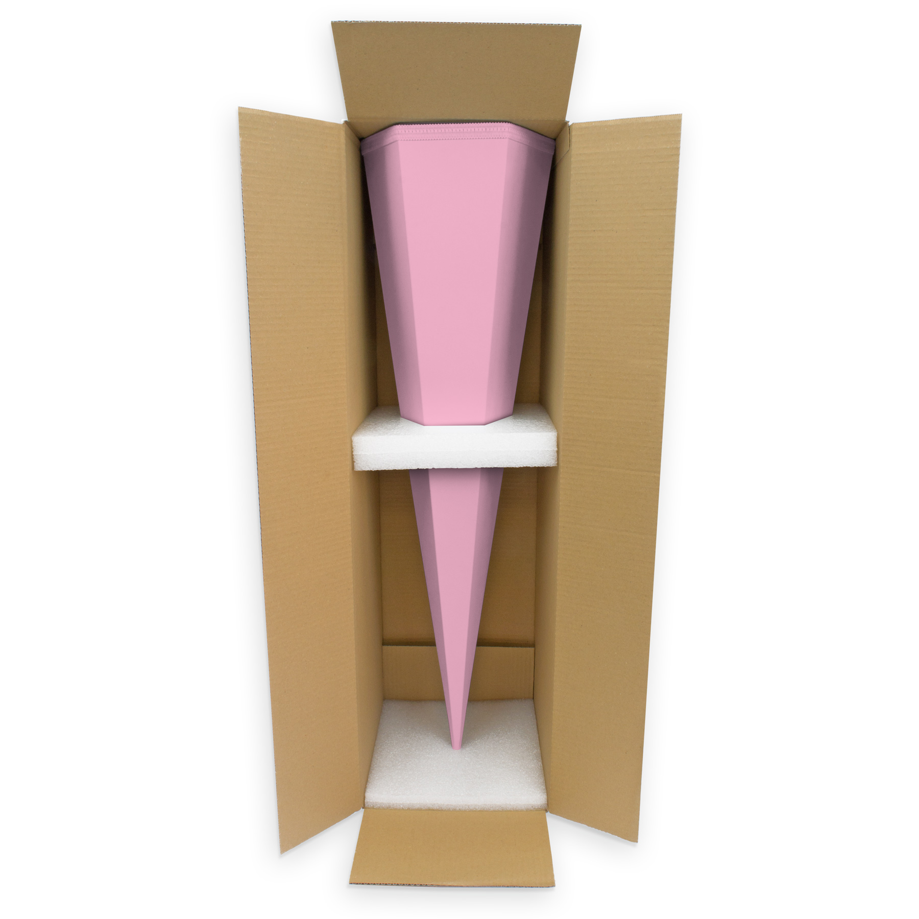 ROTH Bastelschult�te mit Verschluss 85cm rosa 6eckig
