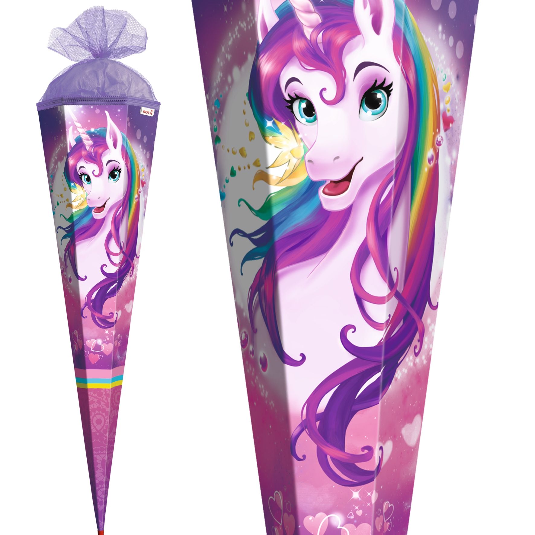 Roth Einhorn Portrait Schult�te 85 cm eckig T�llverschluss