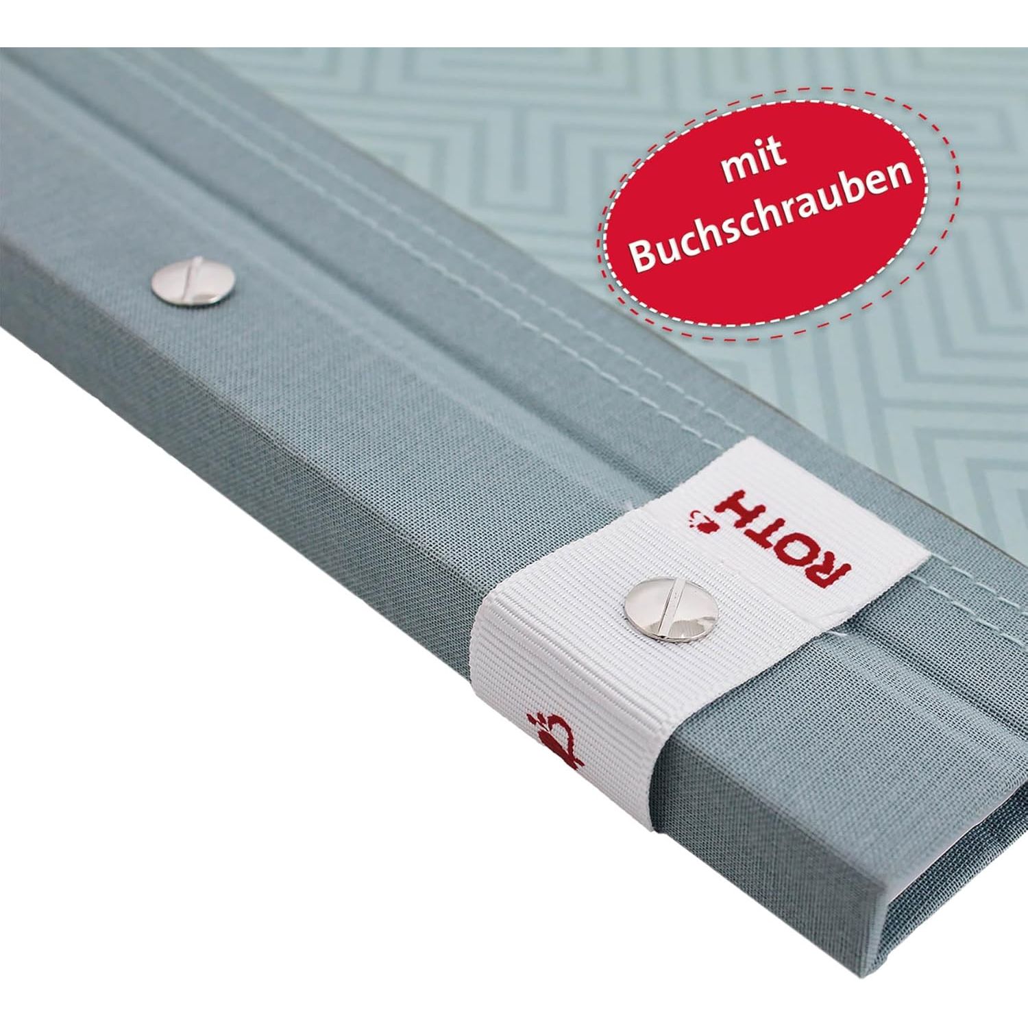 ROTH Zeugnismappe Pattern mit Buchschrauben "Dusty Mint"