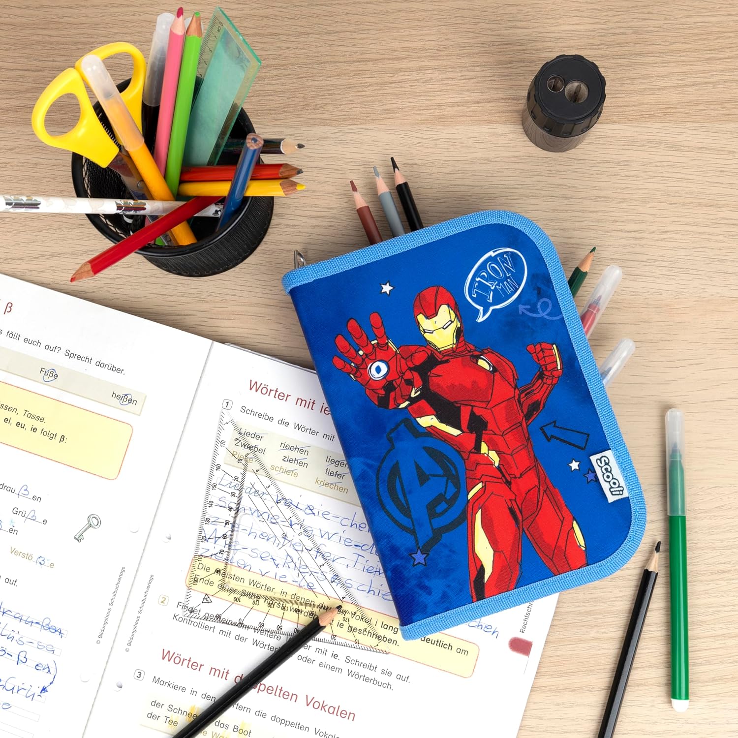 Scooli gef�lltes Sch�leretui Avengers