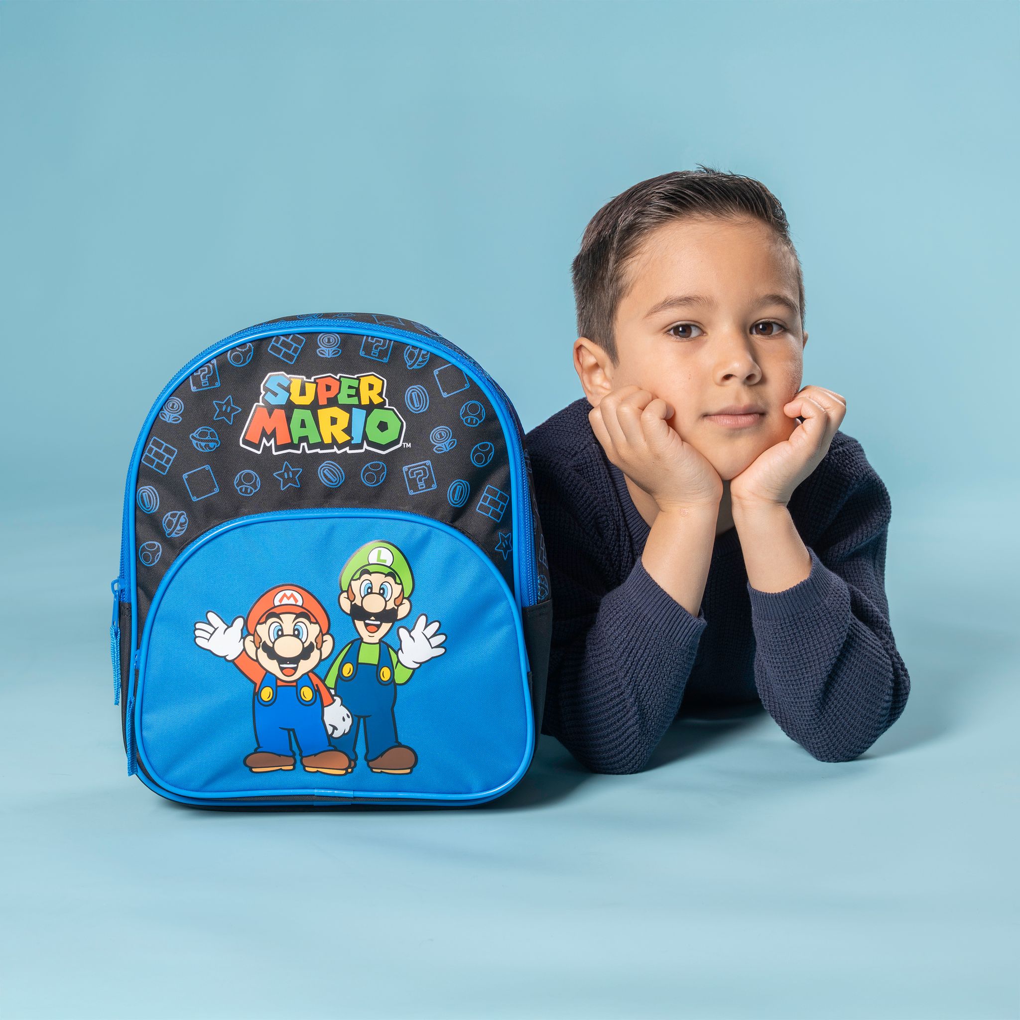Undercover Super Mario Kindergarten Rucksack mit Vortasche