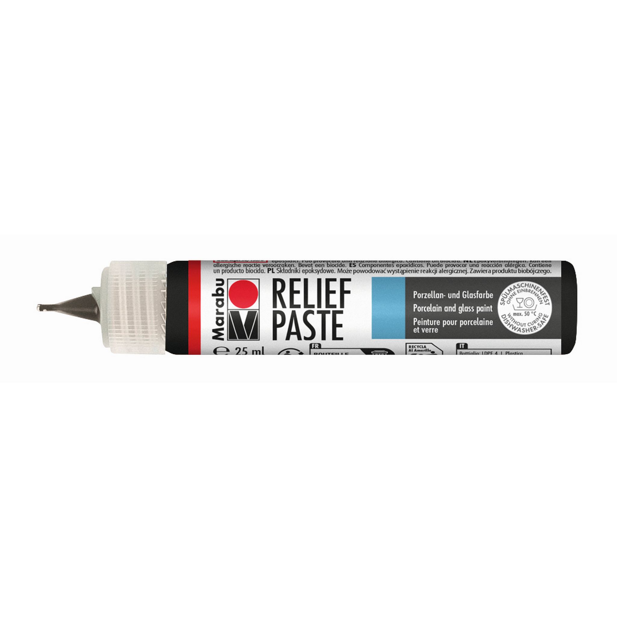 Marabu Reliefpaste Schwarz 073, 25 ml