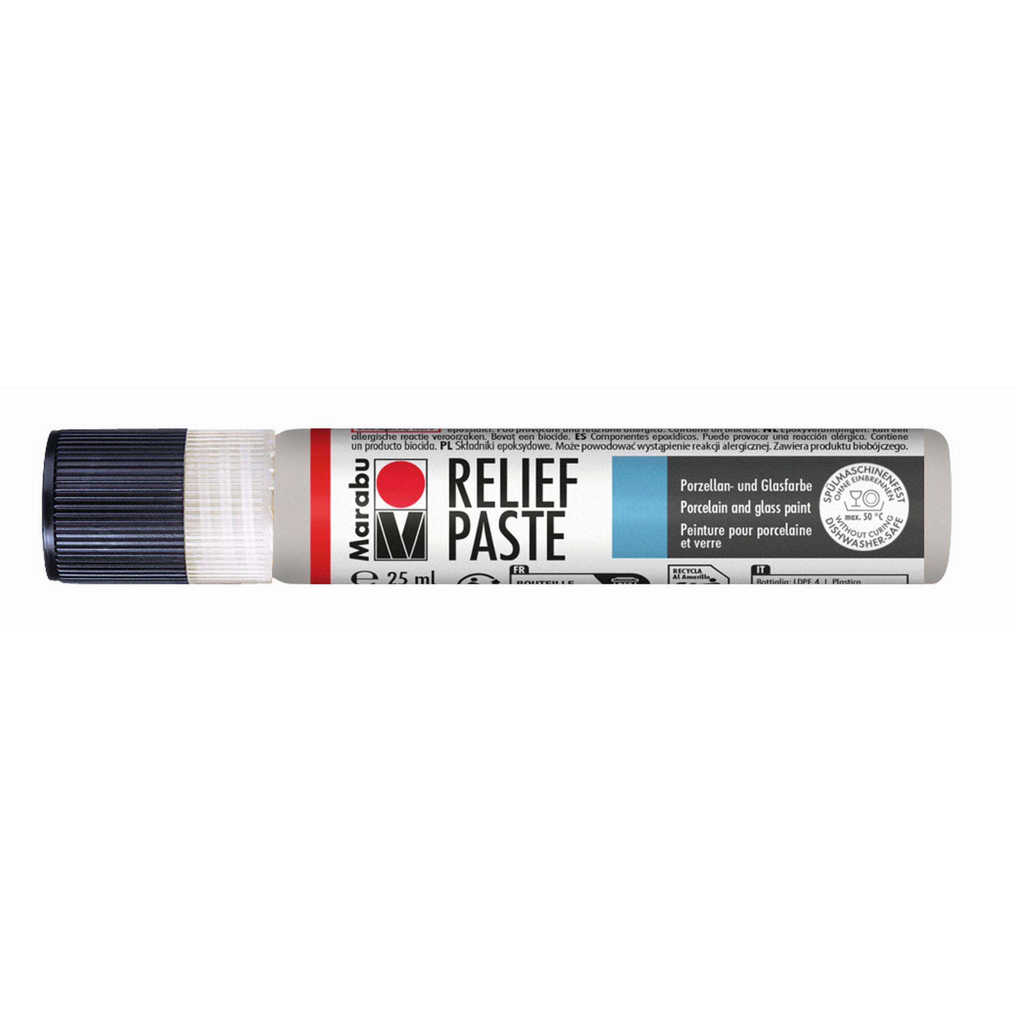 Marabu Reliefpaste Metallic-Silber 782, 25 ml