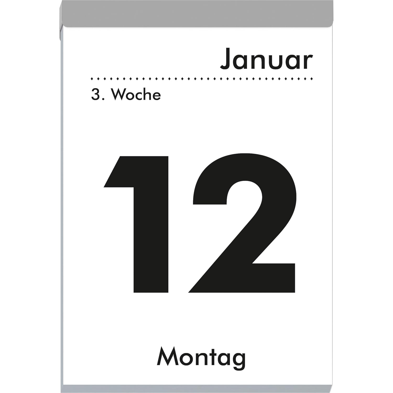 ZETTLER Tagesabrei�kalender XXL 2026 9,9x14,3 cm cm mit ...