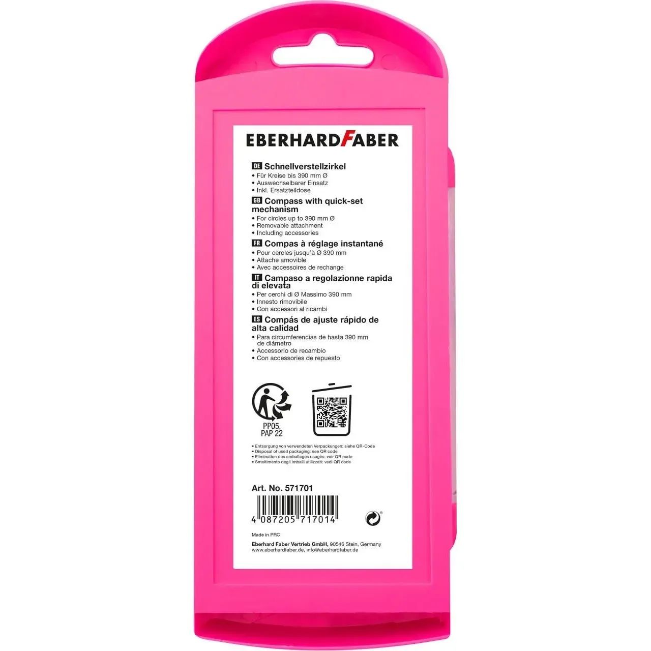 Eberhard Faber Schnellverstellzirkel neon pink