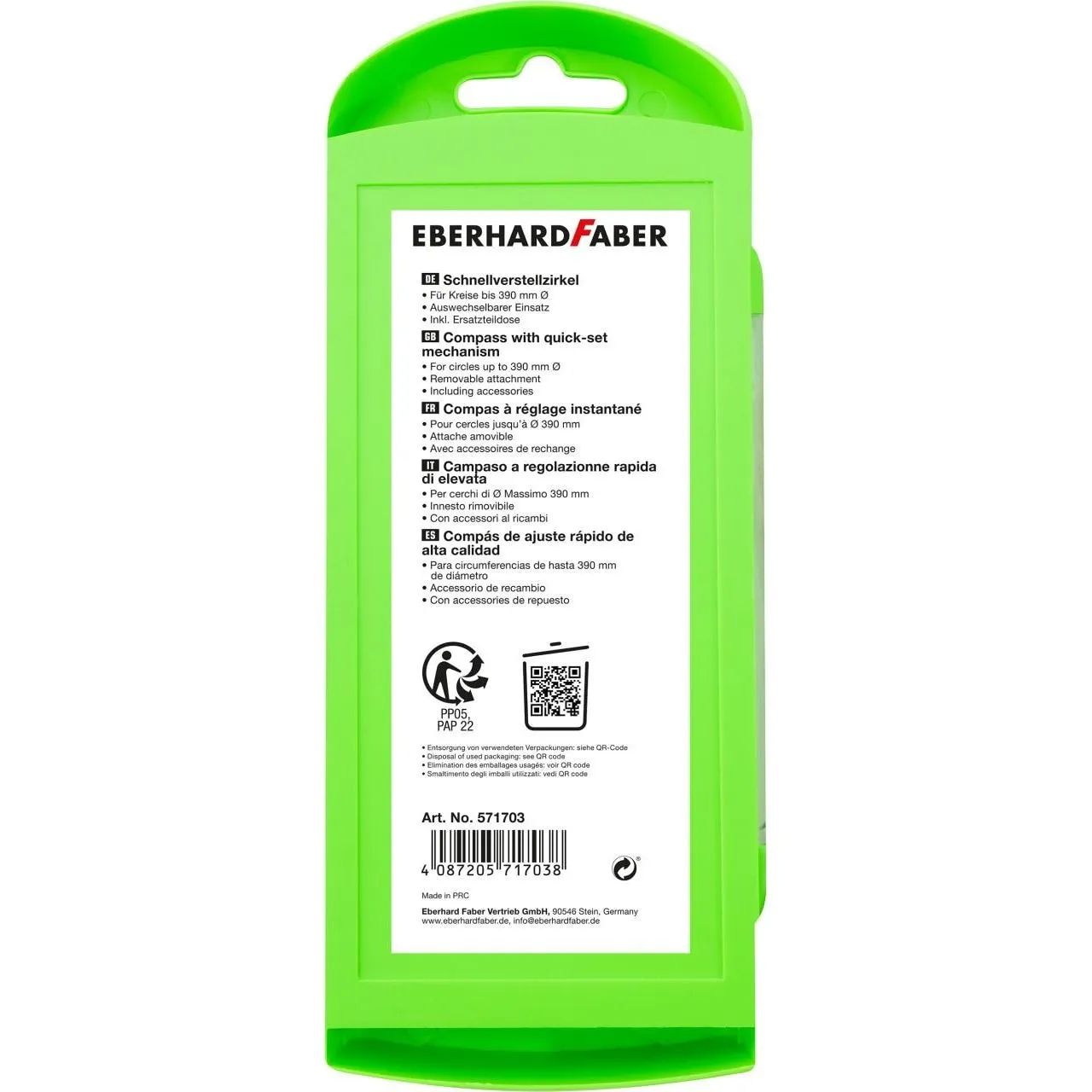 Eberhard Faber Schnellverstellzirkel neon gr�n