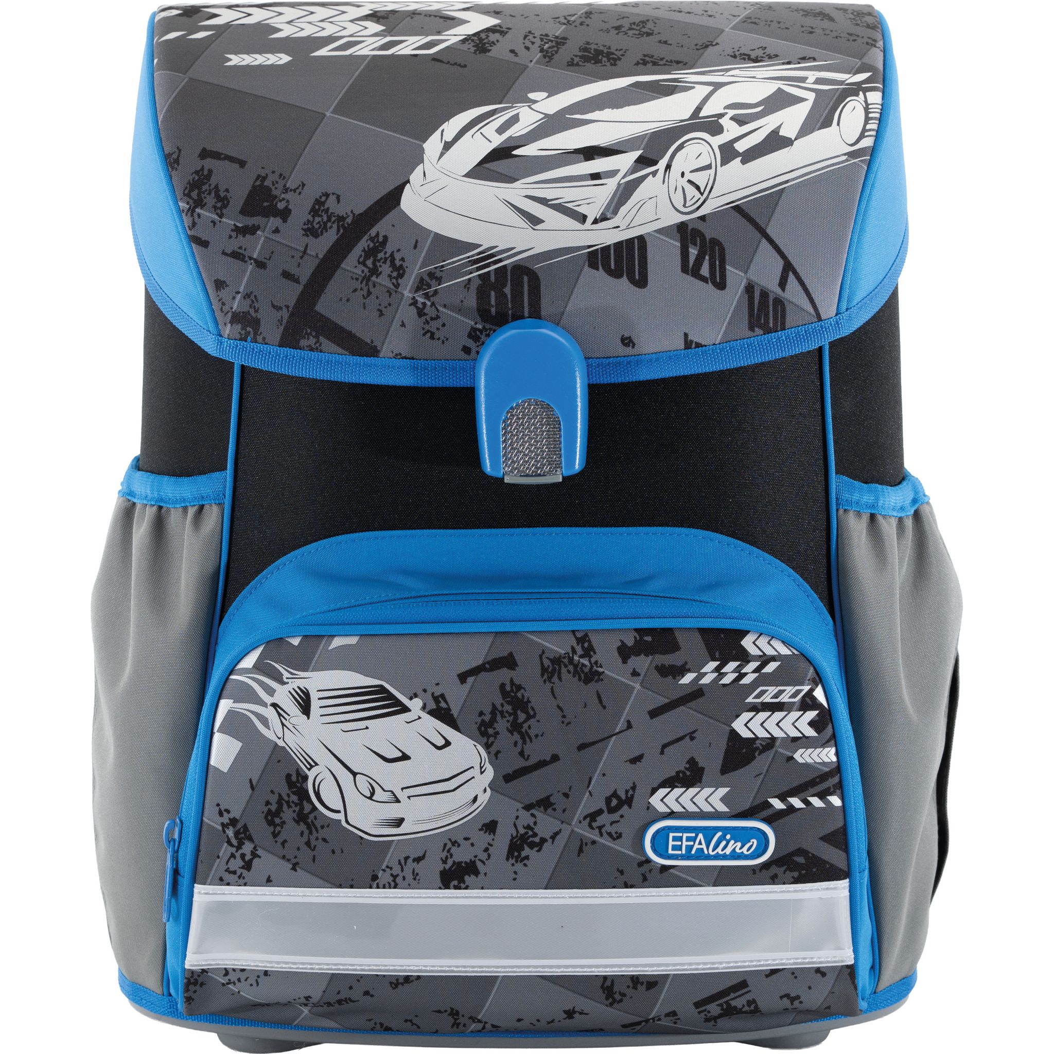 EBERHARD FABER Schulranzen Set EFAlino RACE CAR blau 4-t...