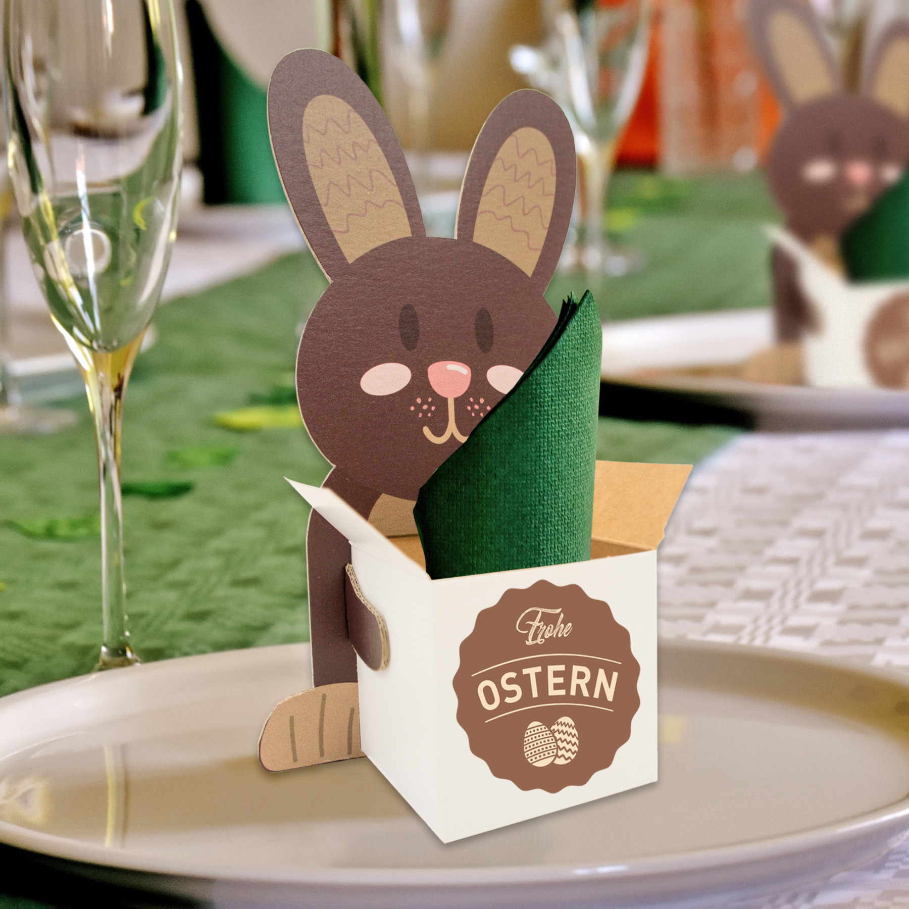 itenga Osternester Hasenbande Aufsteller W�rfel Ostergra...