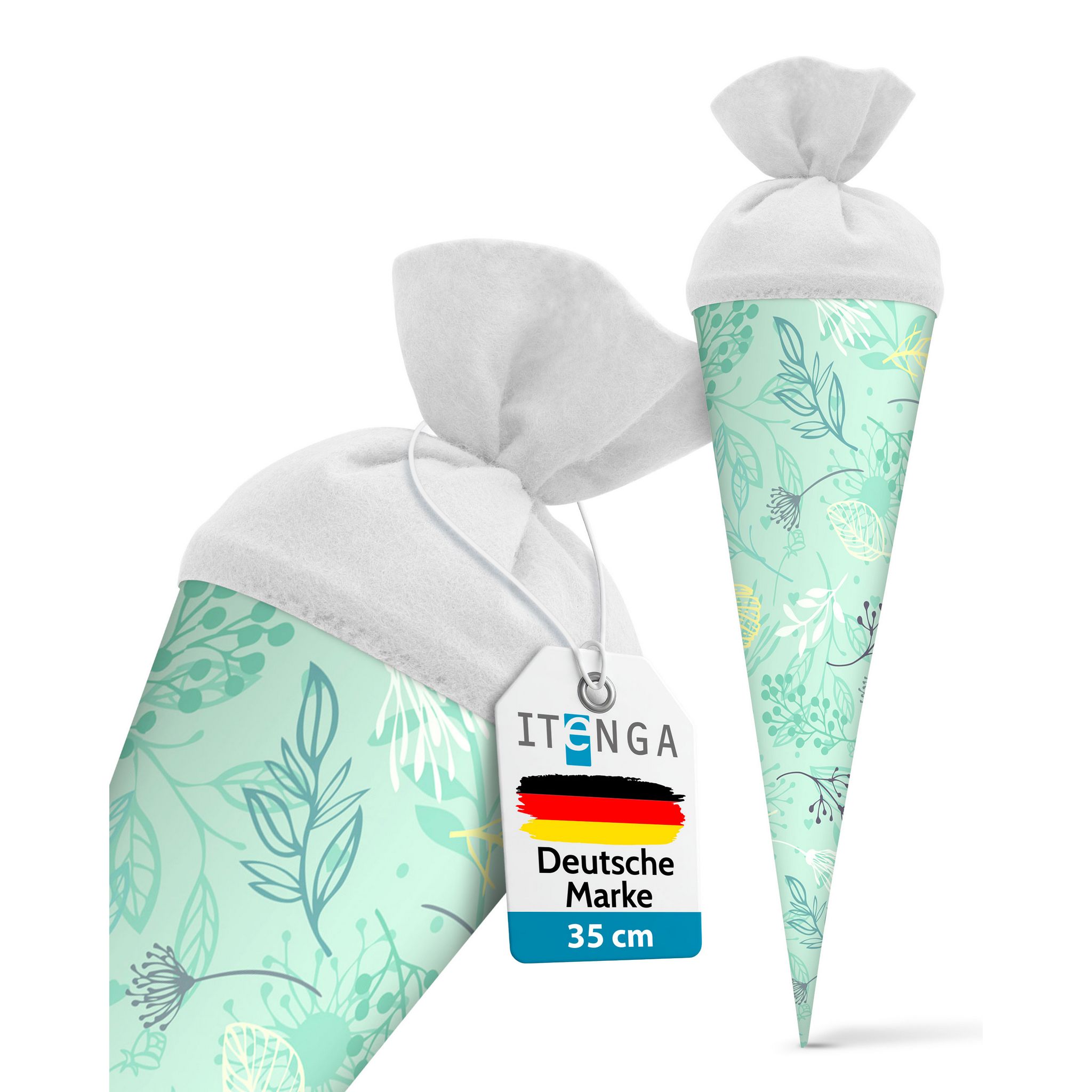 itenga Geschwister Schult�te 35cm Pflanzenmuster Geschen...