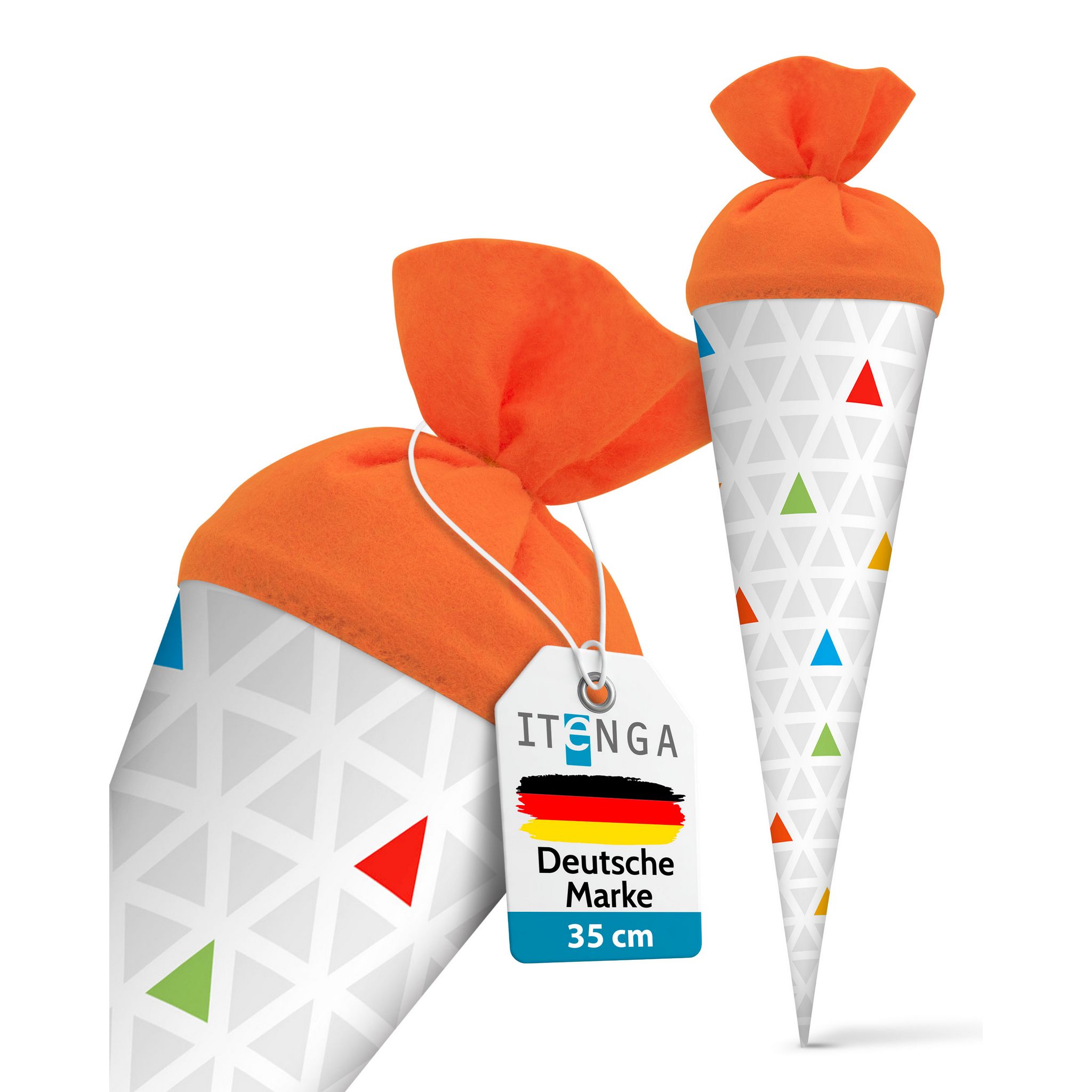 itenga Geschwister Schult�te 35cm Dreiecke bunt Geschenk...
