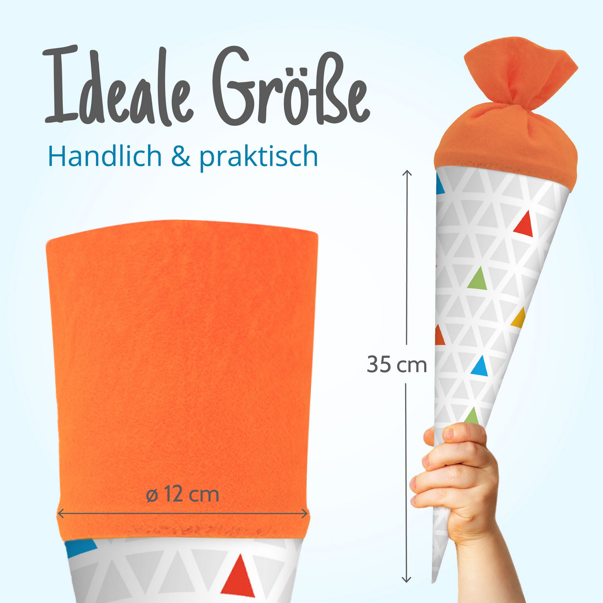 itenga Geschwister Schult�te 35cm Dreiecke bunt Geschenk...