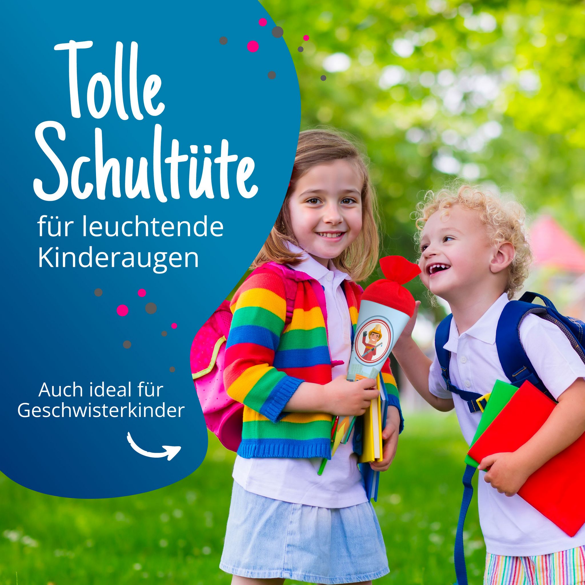 itenga Geschwister Schult�te 35cm Feuerwehr Geschenkverp...