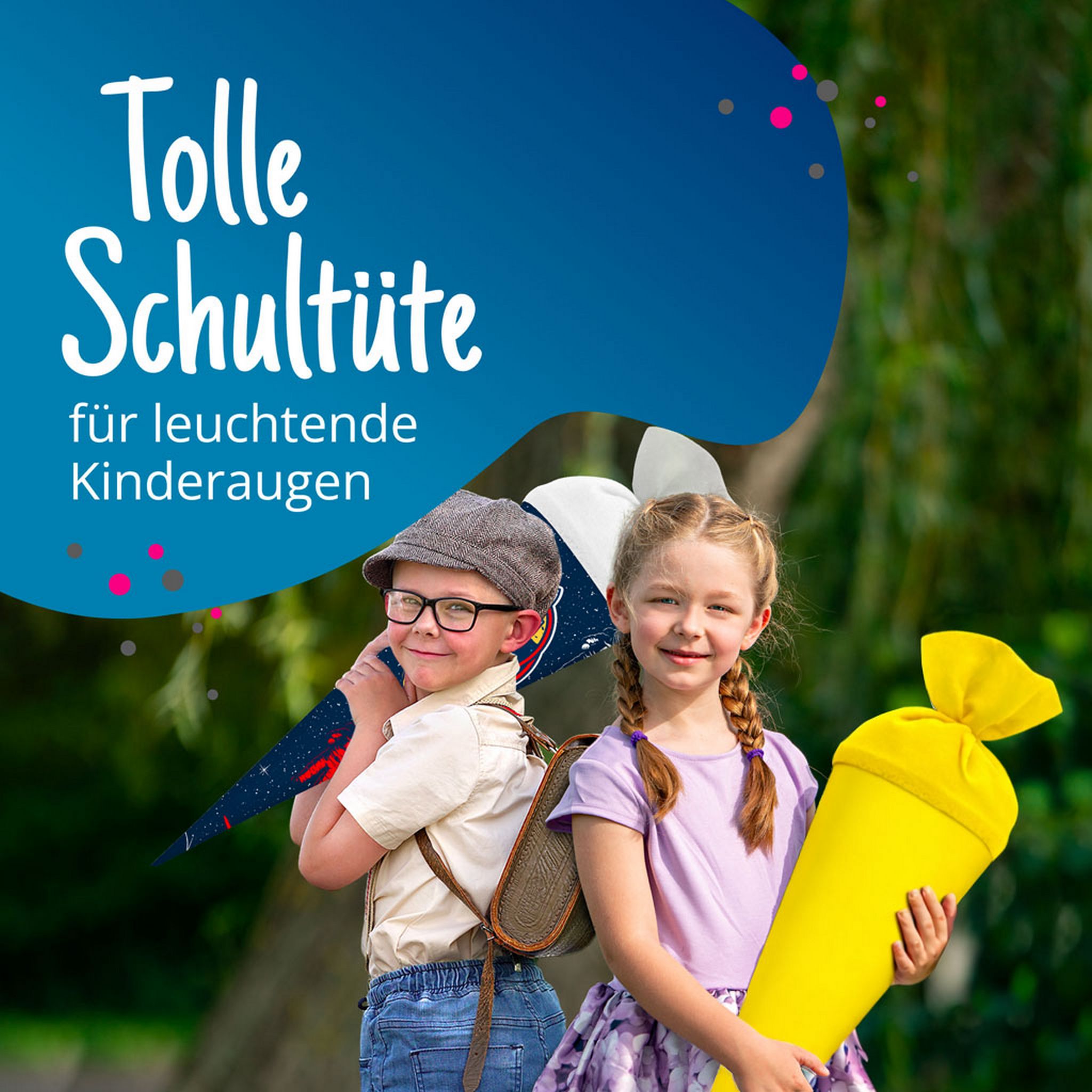 itenga Bastelschult�te 70cm rund mit Filzverschluss GELB