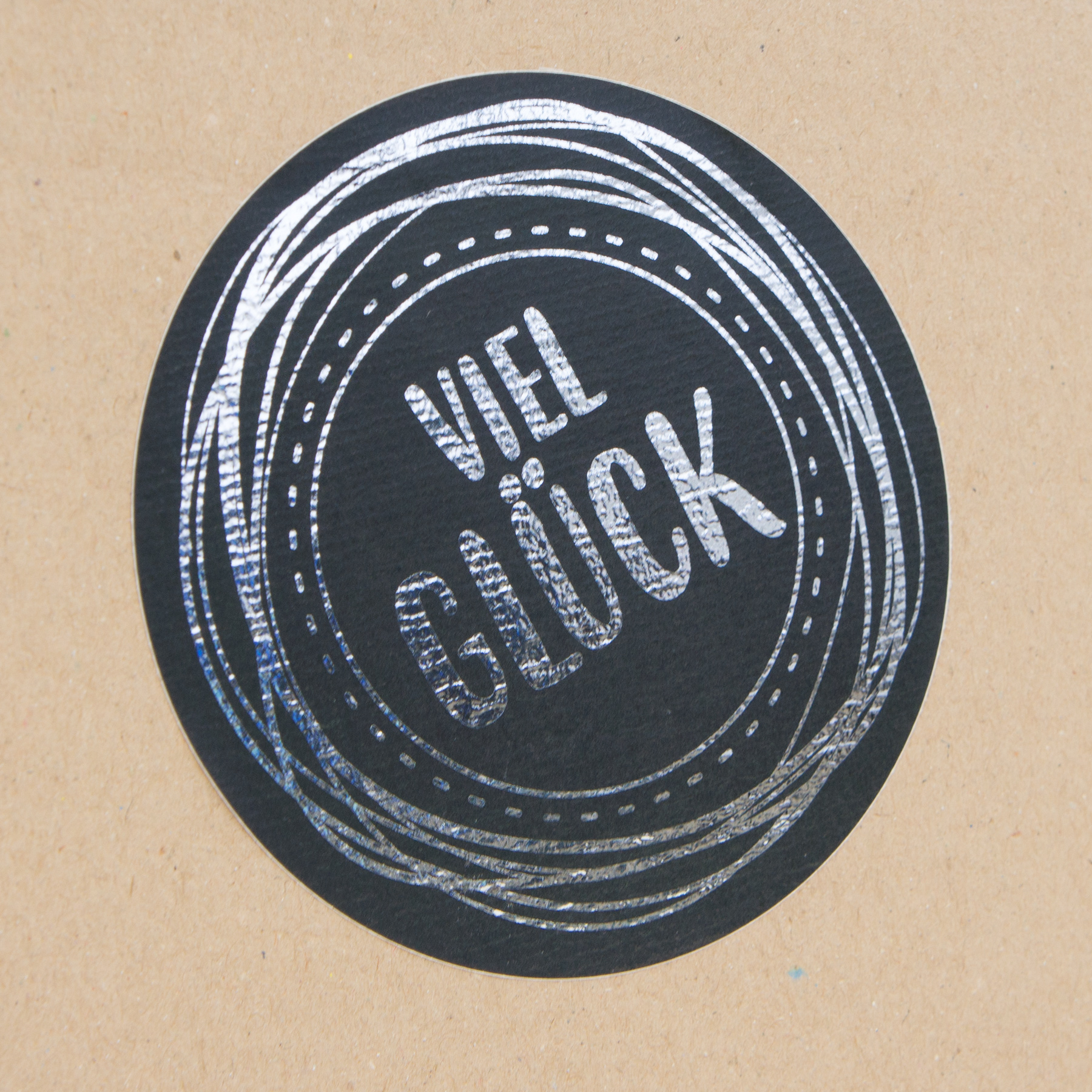 itenga Sticker 10 x Viel Gl�ck exklusiv mit SilberFolier...