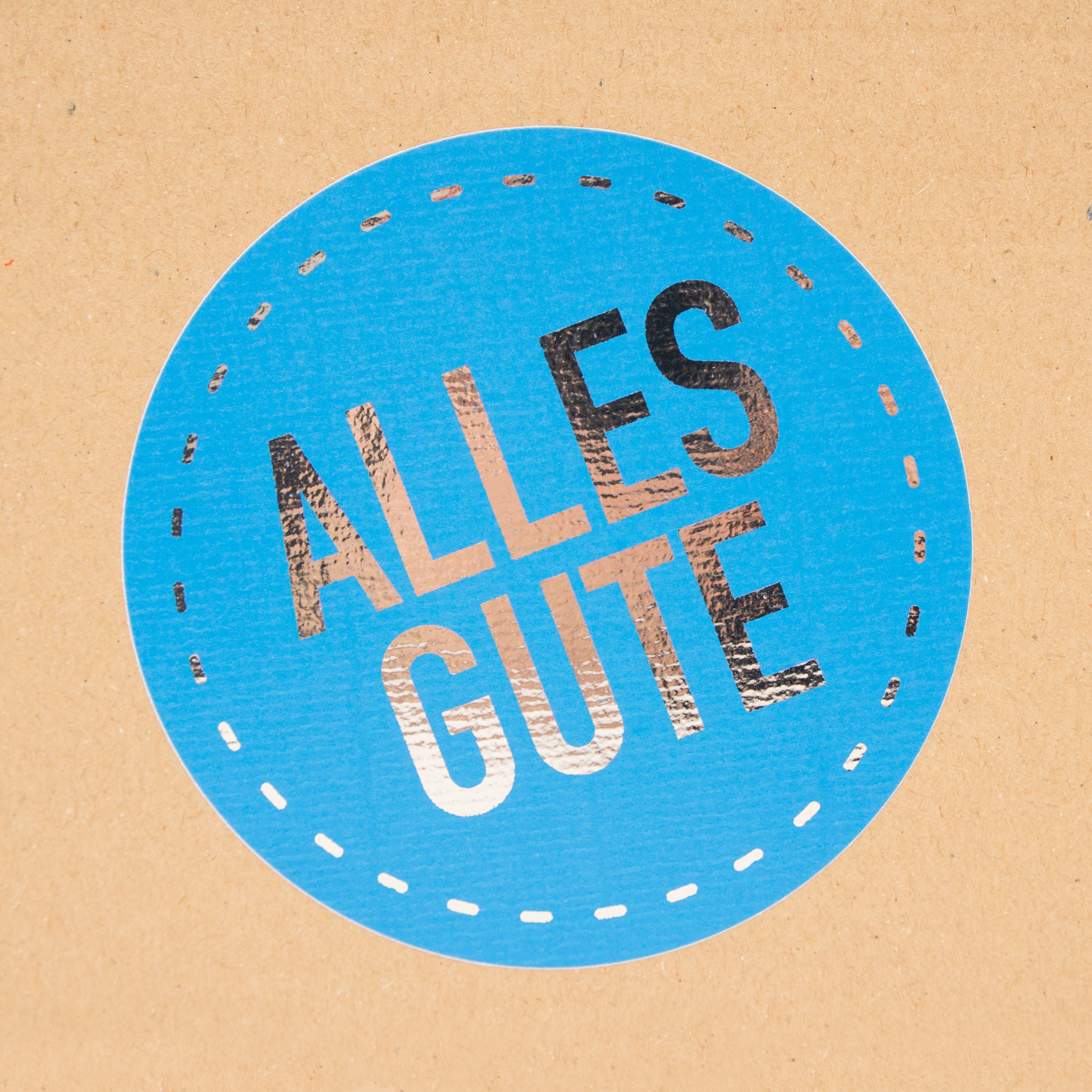 itenga Sticker 10x Alles Gute exklusiv mit Silberfolie G...