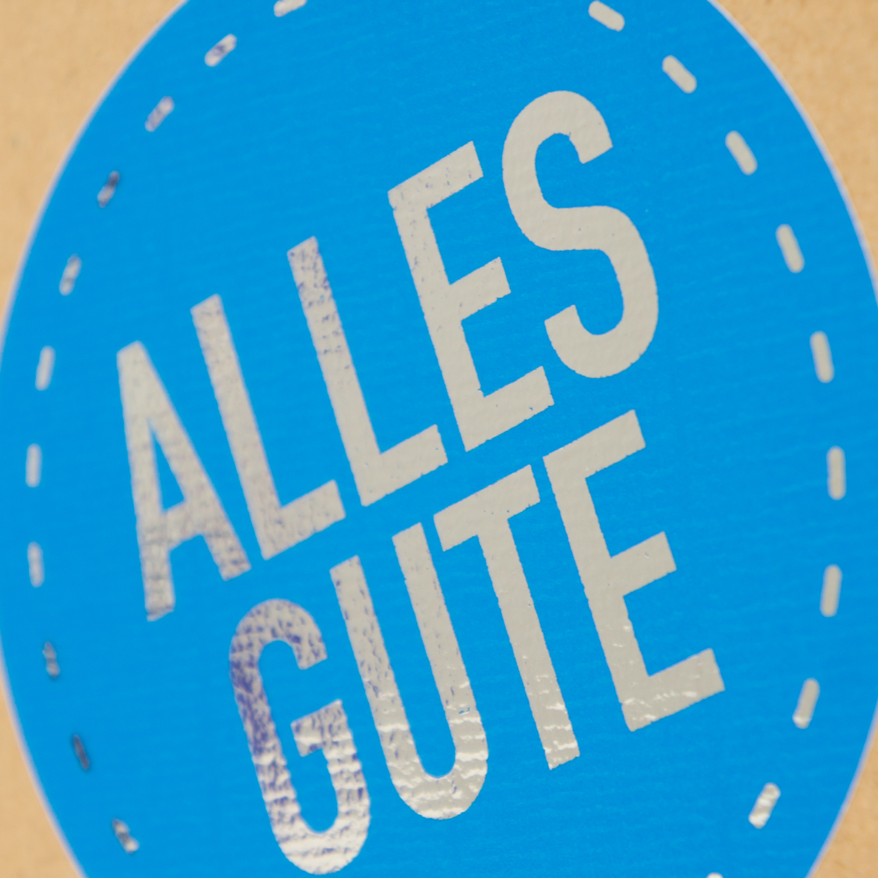 itenga Sticker 10x Alles Gute exklusiv mit Silberfolie G...