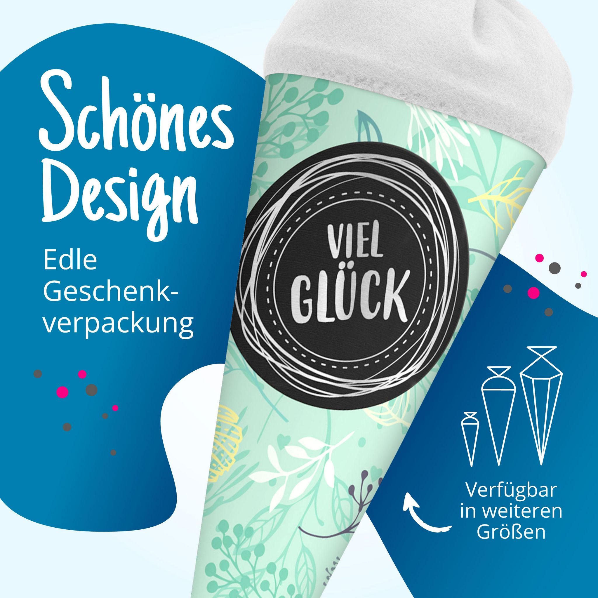 itenga Geschwisterschult�te 35cm Pflanzen VIEL GL�CK Ges...