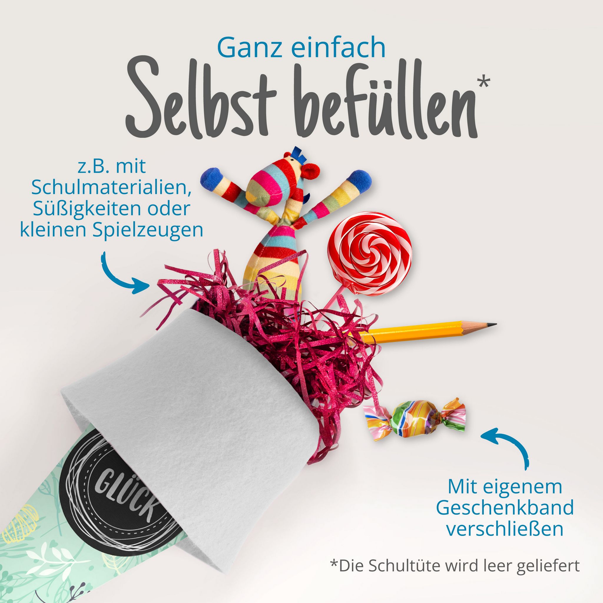 itenga Geschwisterschult�te 35cm Pflanzen VIEL GL�CK Ges...