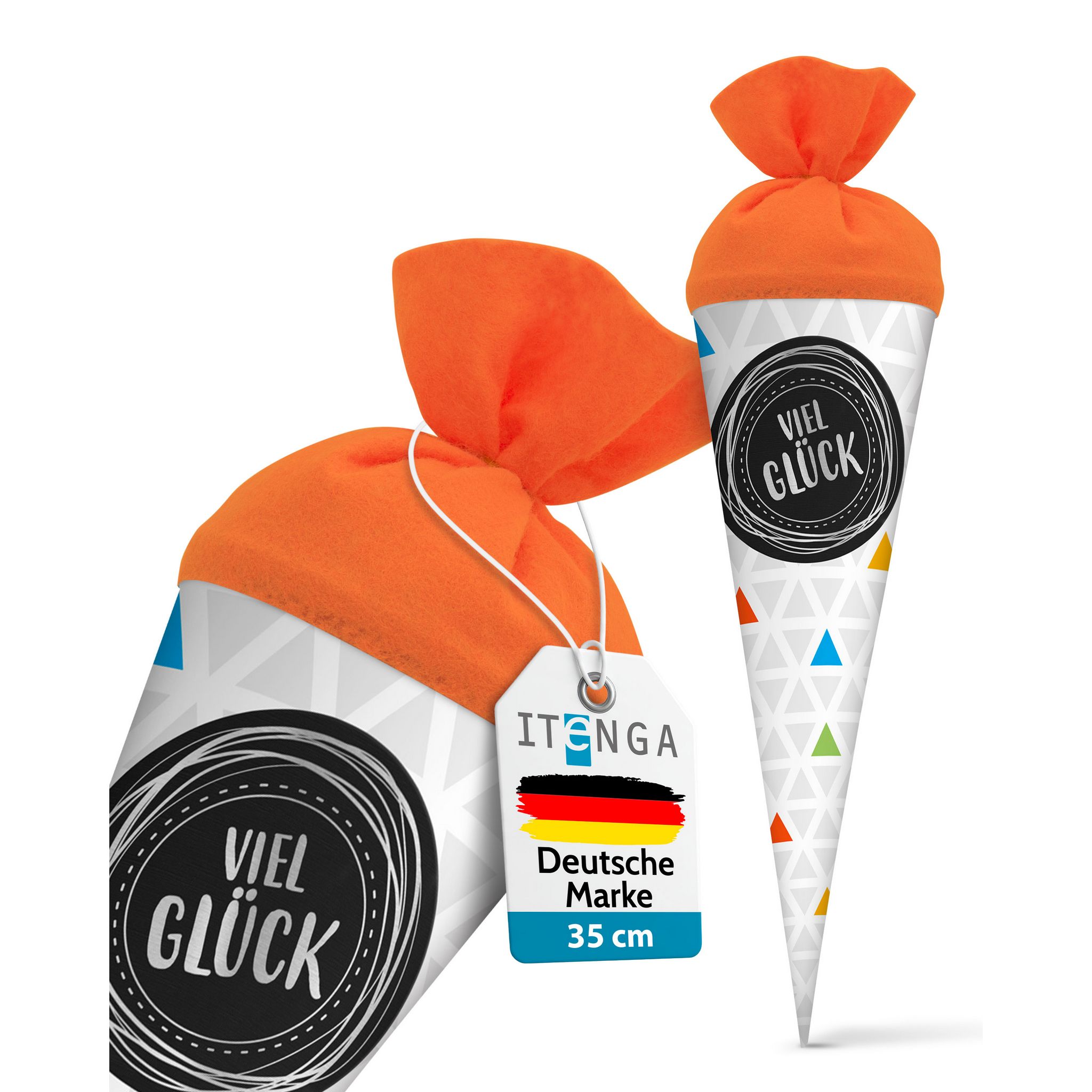 itenga Geschwisterschult�te 35cm Dreiecke VIEL GL�CK Ges...