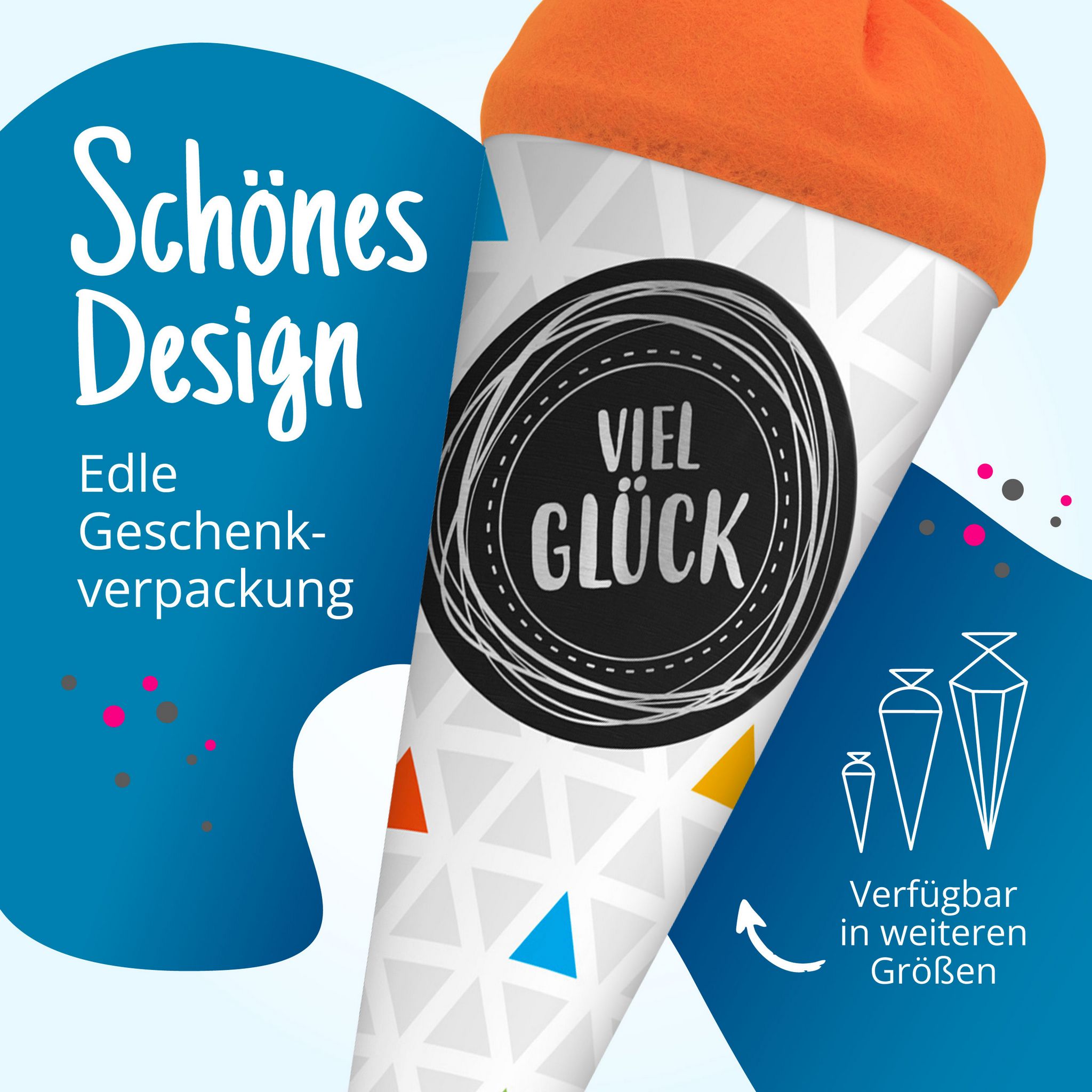 itenga Geschwisterschult�te 35cm Dreiecke VIEL GL�CK Ges...