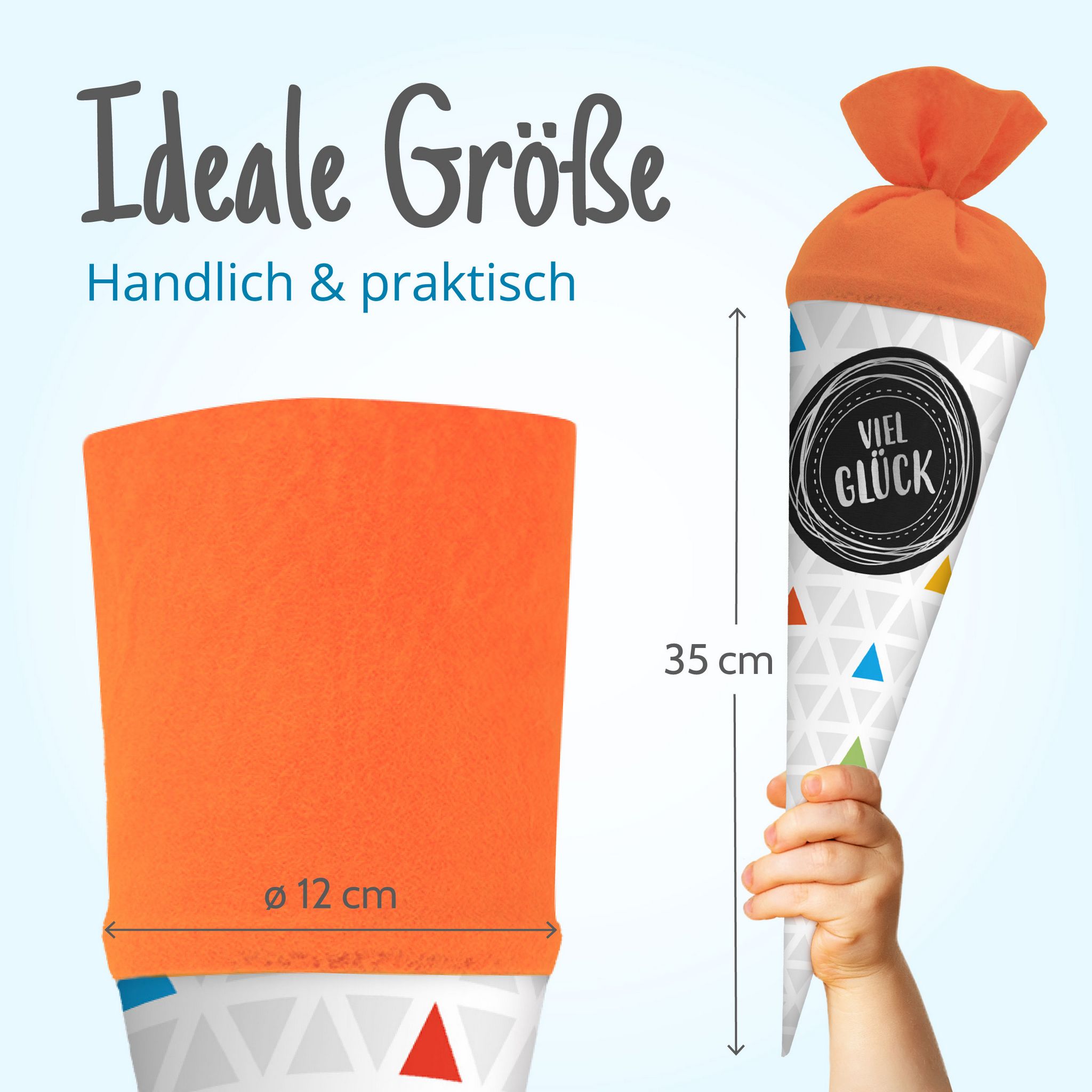 itenga Geschwisterschult�te 35cm Dreiecke VIEL GL�CK Ges...