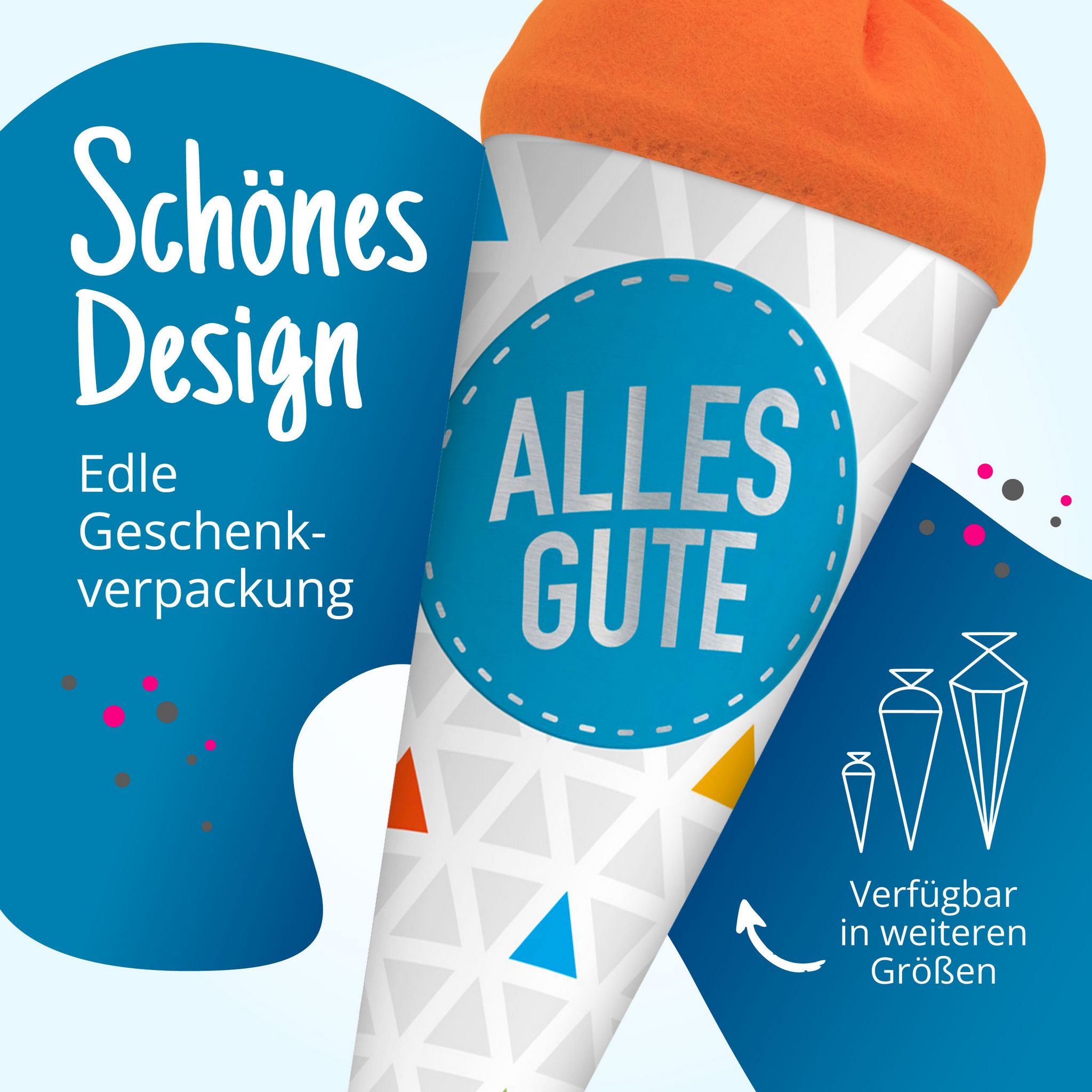 itenga Geschwisterschult�te 35cm Dreiecke ALLES GUTE Ges...