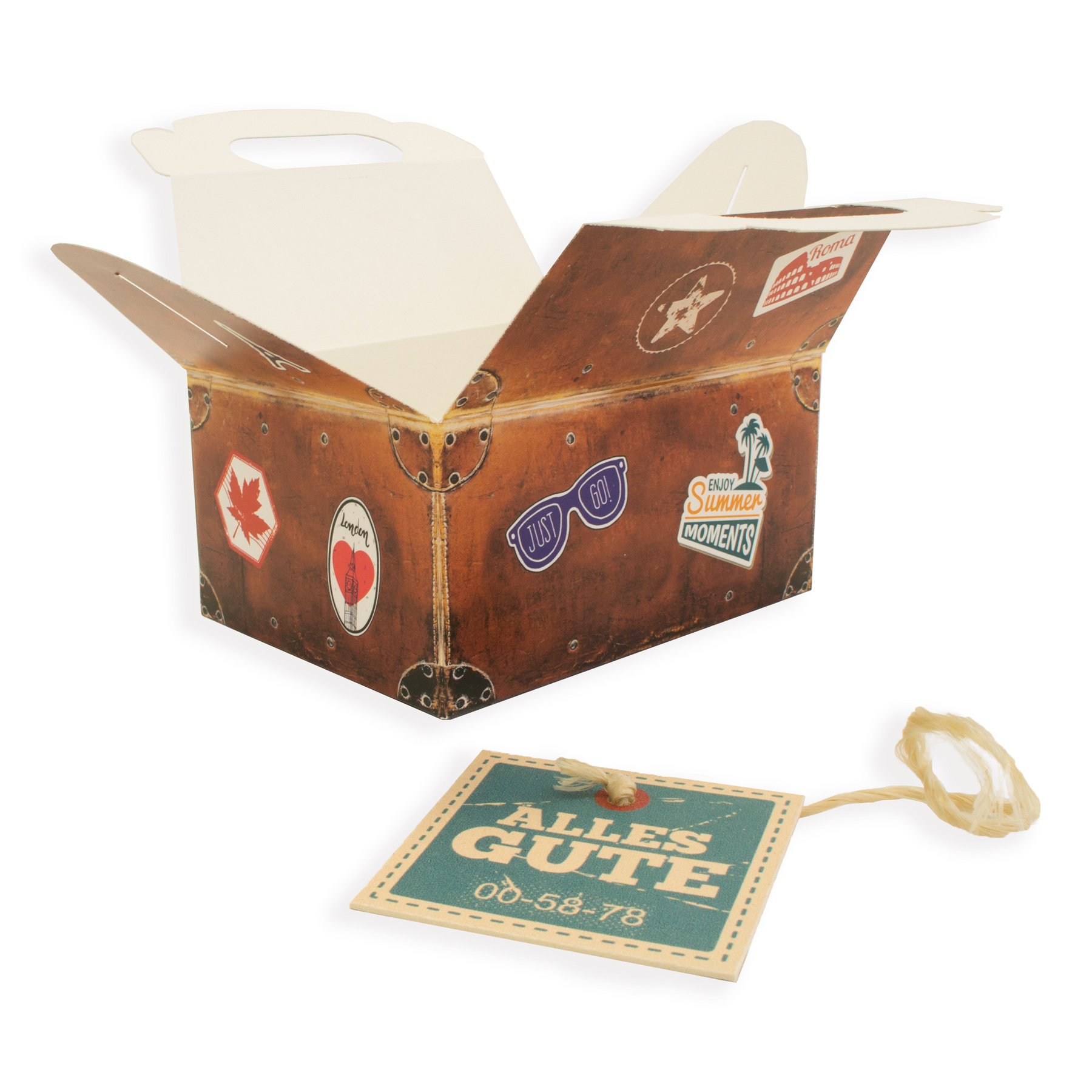 itenga Reisekoffer Geldgeschenk Verpackung Gl�ckwunsch G...