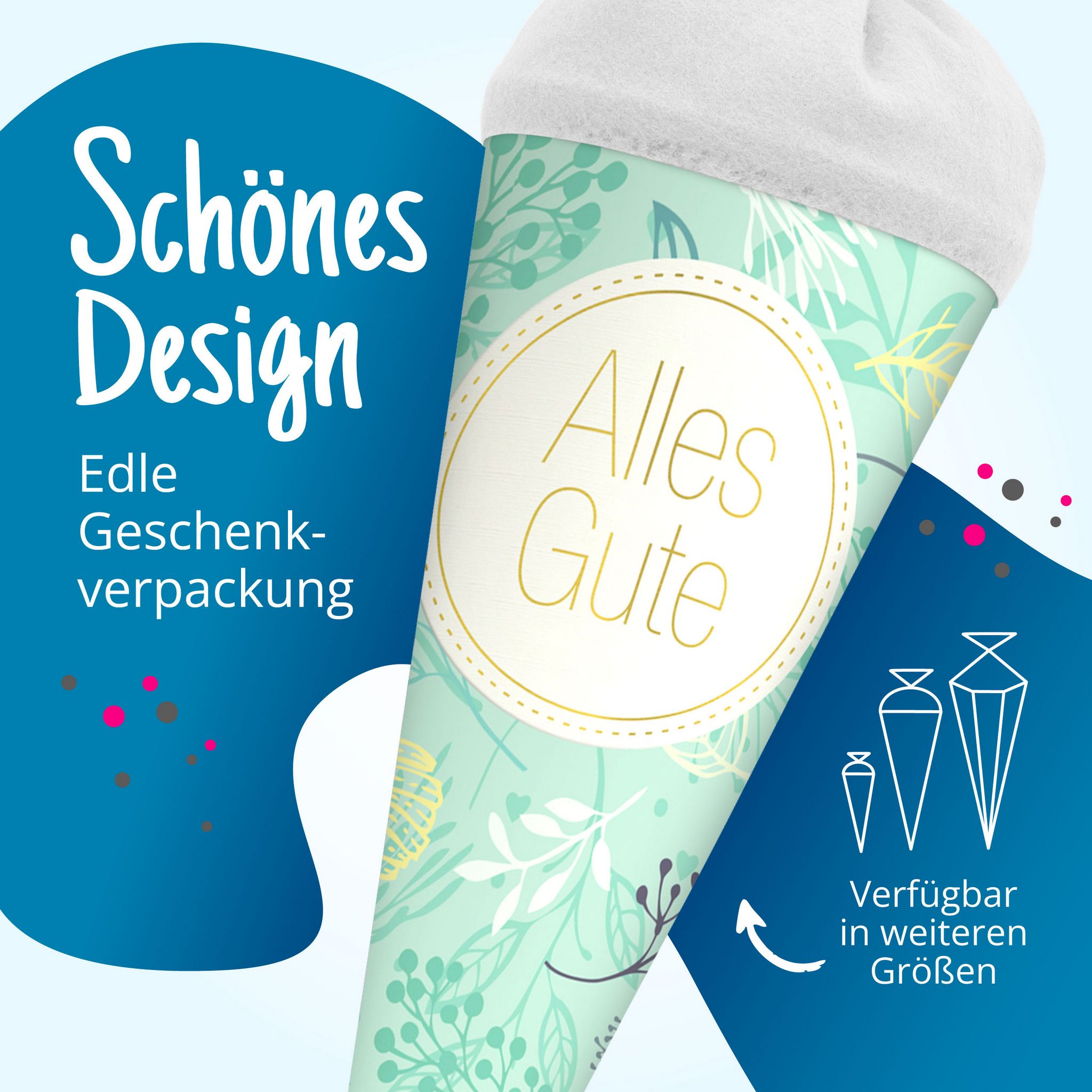 itenga Geschwisterschult�te 35cm Pflanzen ALLES GUTE Ges...