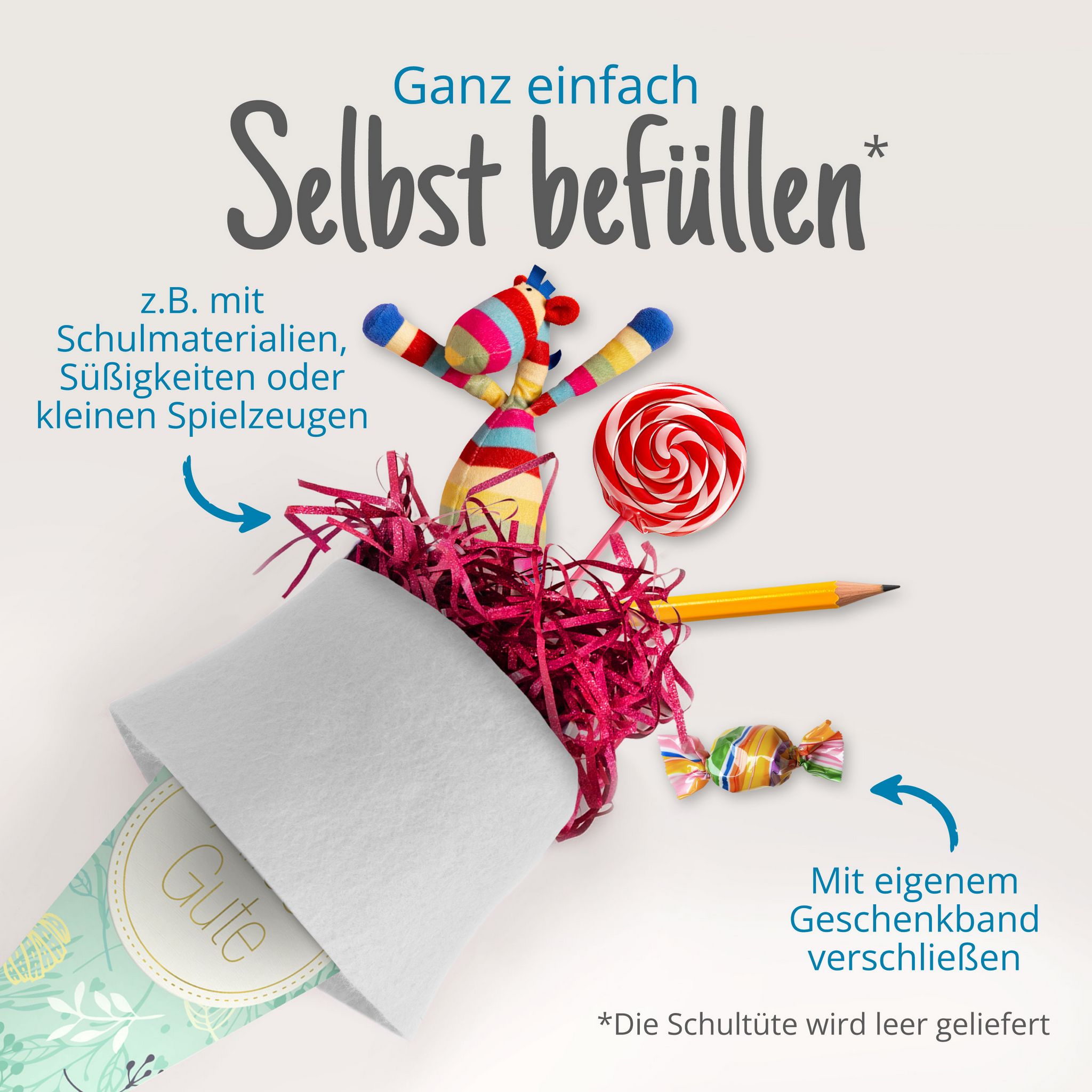 itenga Geschwisterschult�te 35cm Pflanzen ALLES GUTE Ges...