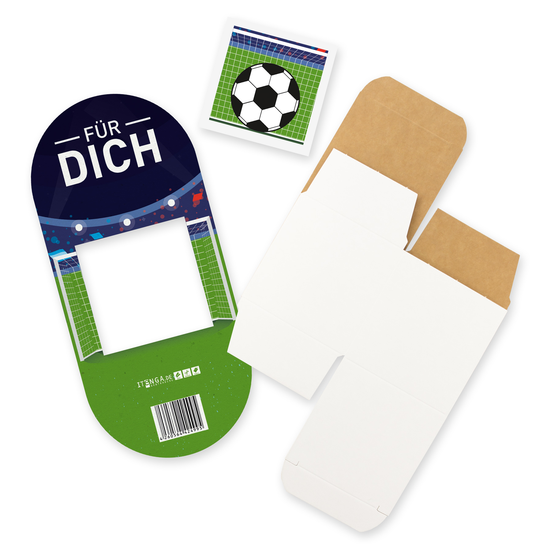 itenga Geldgeschenkverpackung Fu�ballstadion F�r Dich